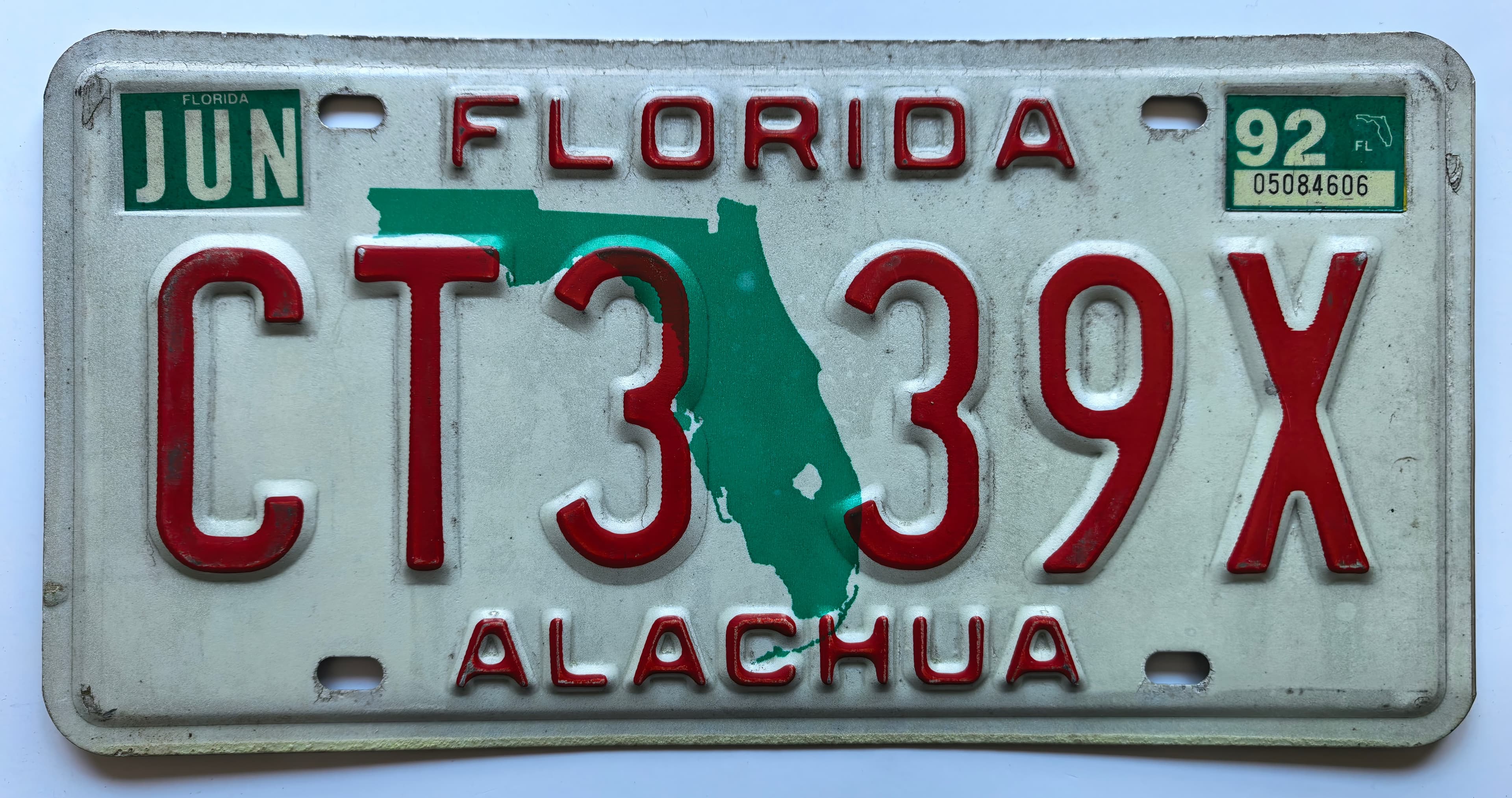 USA Kennzeichen - Florida - CT3 39X, view 1
