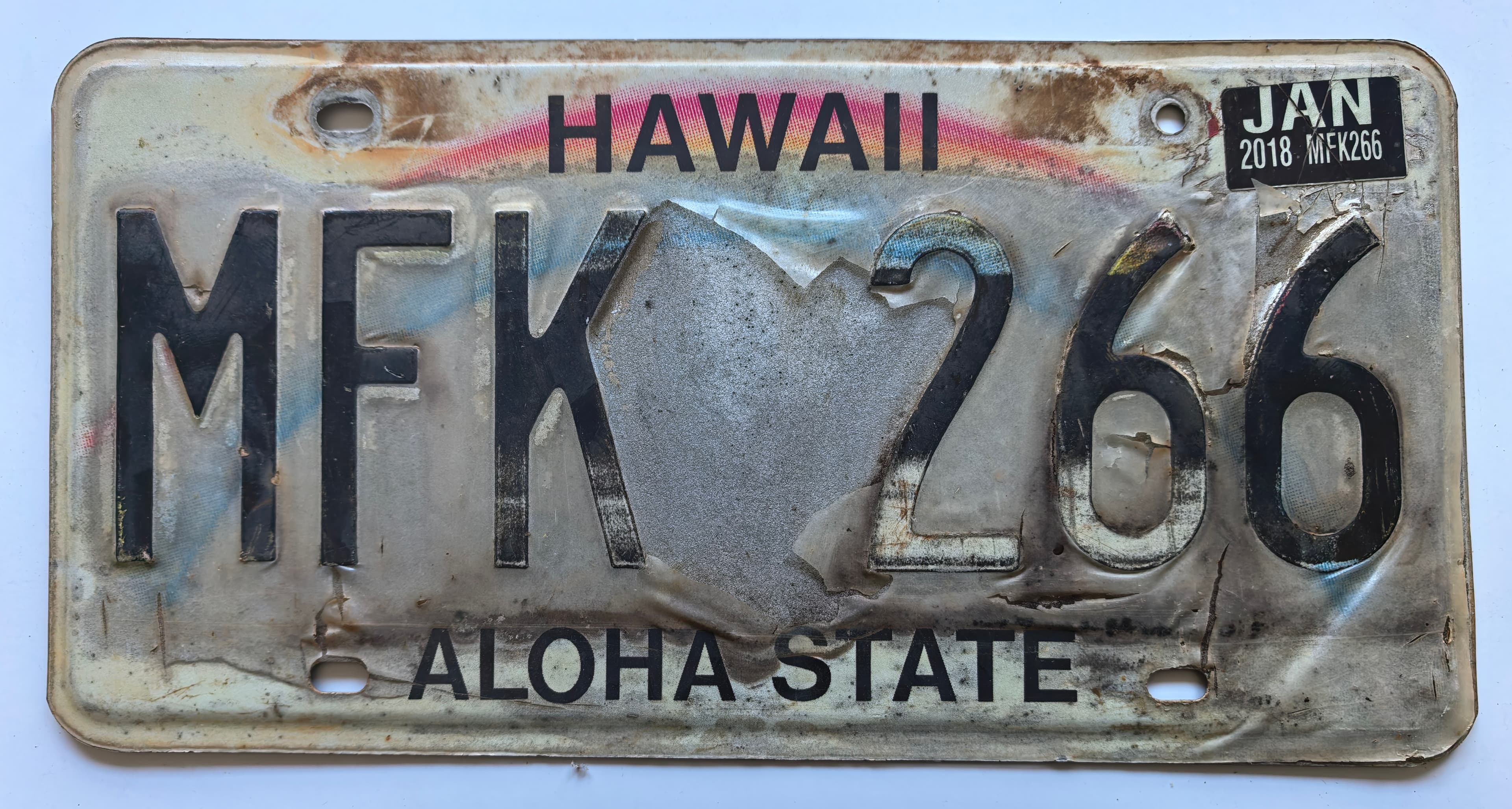 USA Kennzeichen - Hawaii - MFK 266, view 1