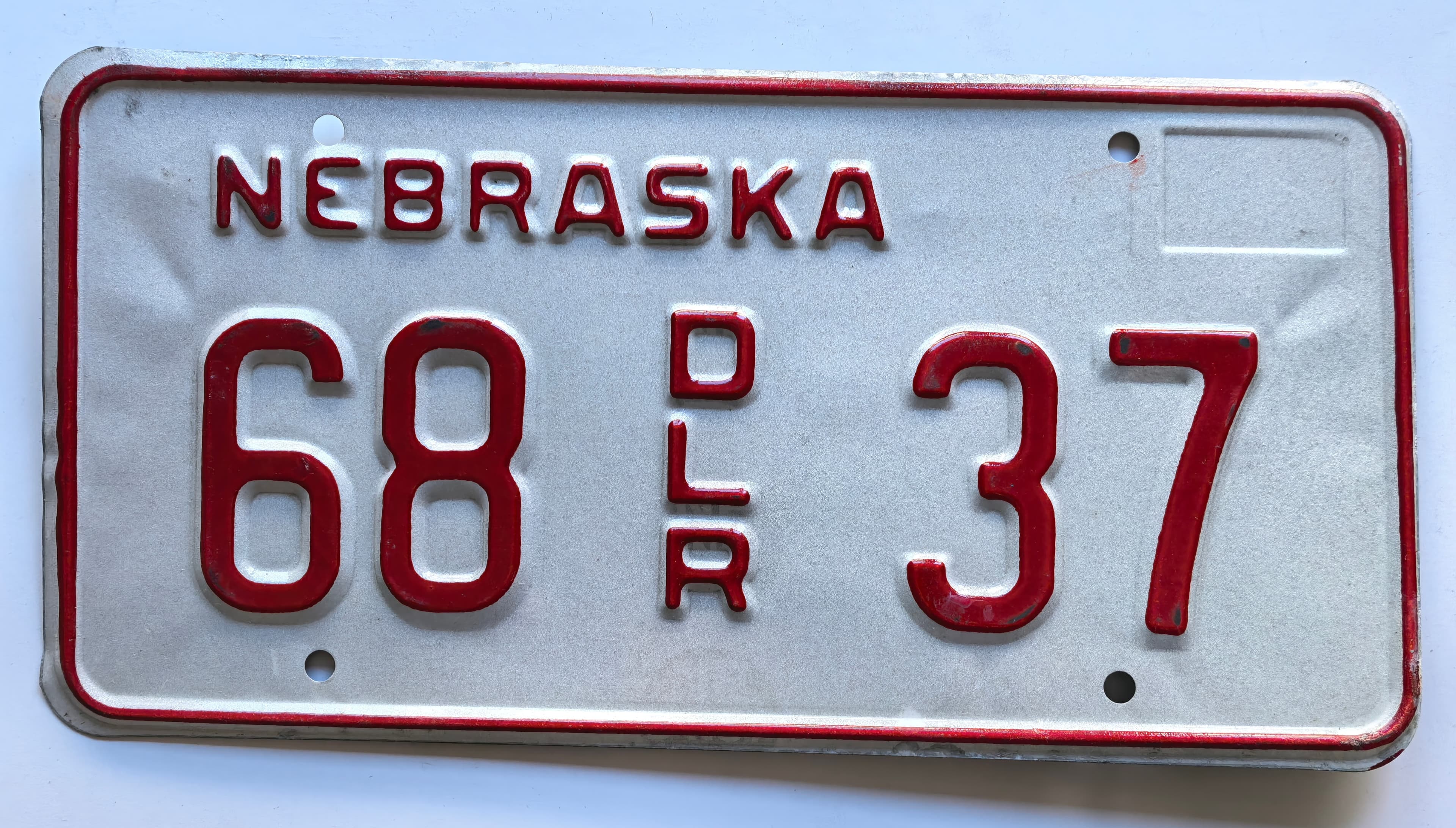 USA Kennzeichen - Nebraska - 68 D/L/R 37, view 1