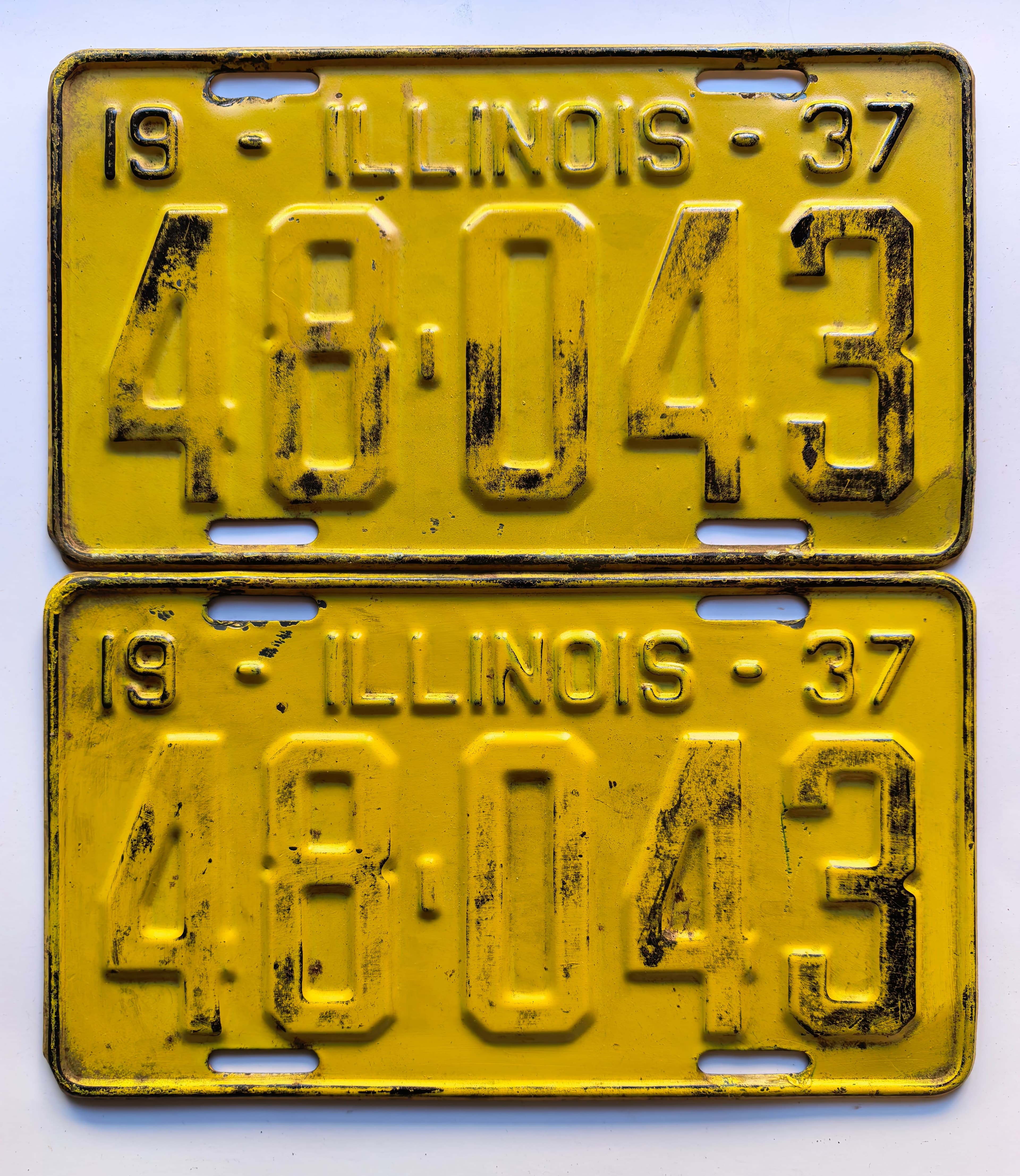 USA Kennzeichen - Illinois - 48-043, view 1