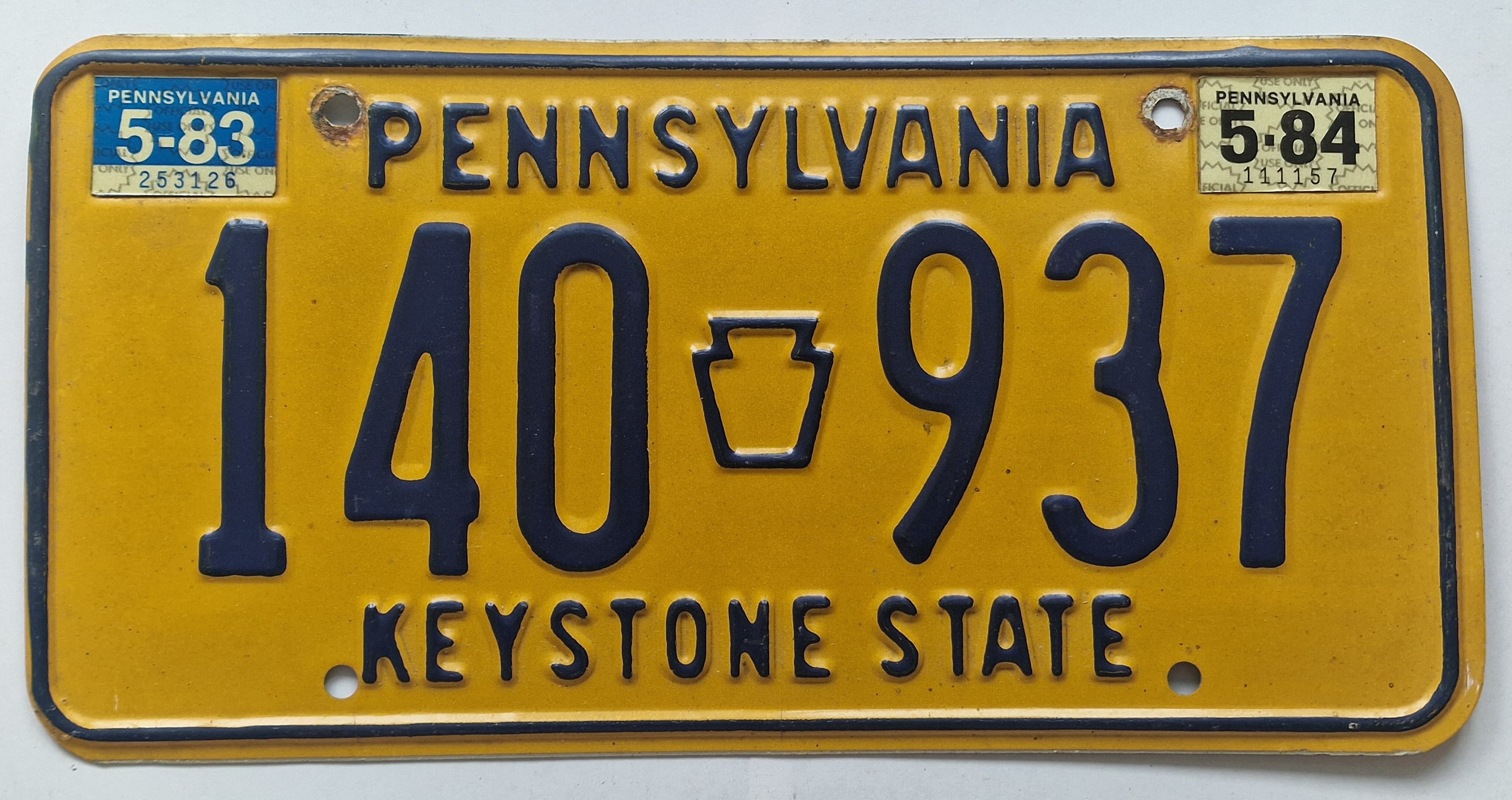 USA Kennzeichen - Pennsylvania - 140-937, view 1