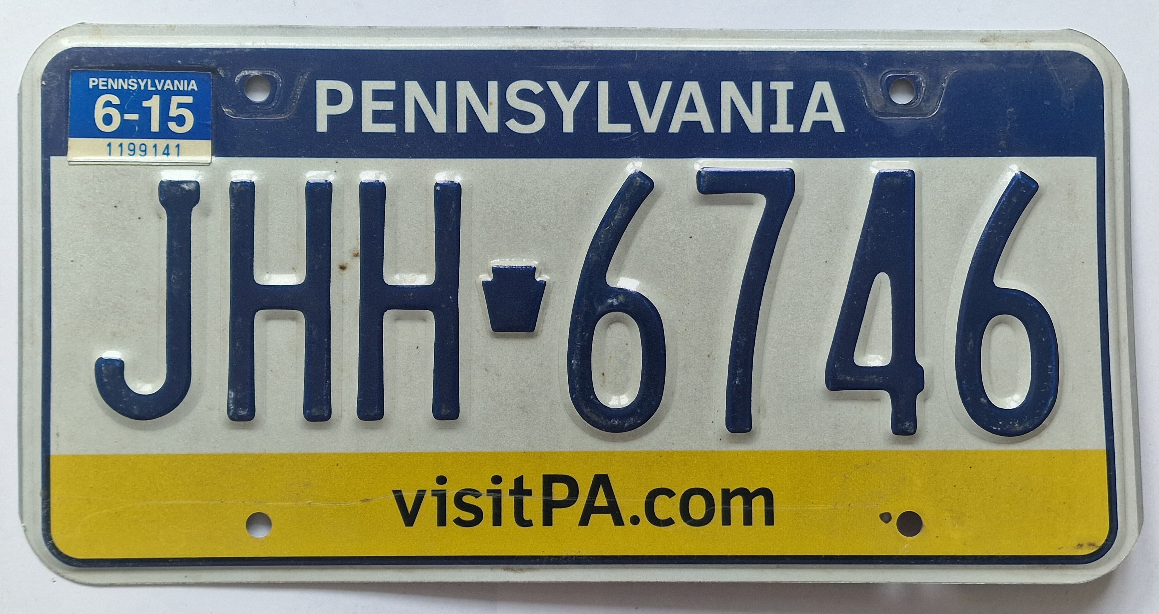 USA Kennzeichen - Pennsylvania - JHH-6746, view 1