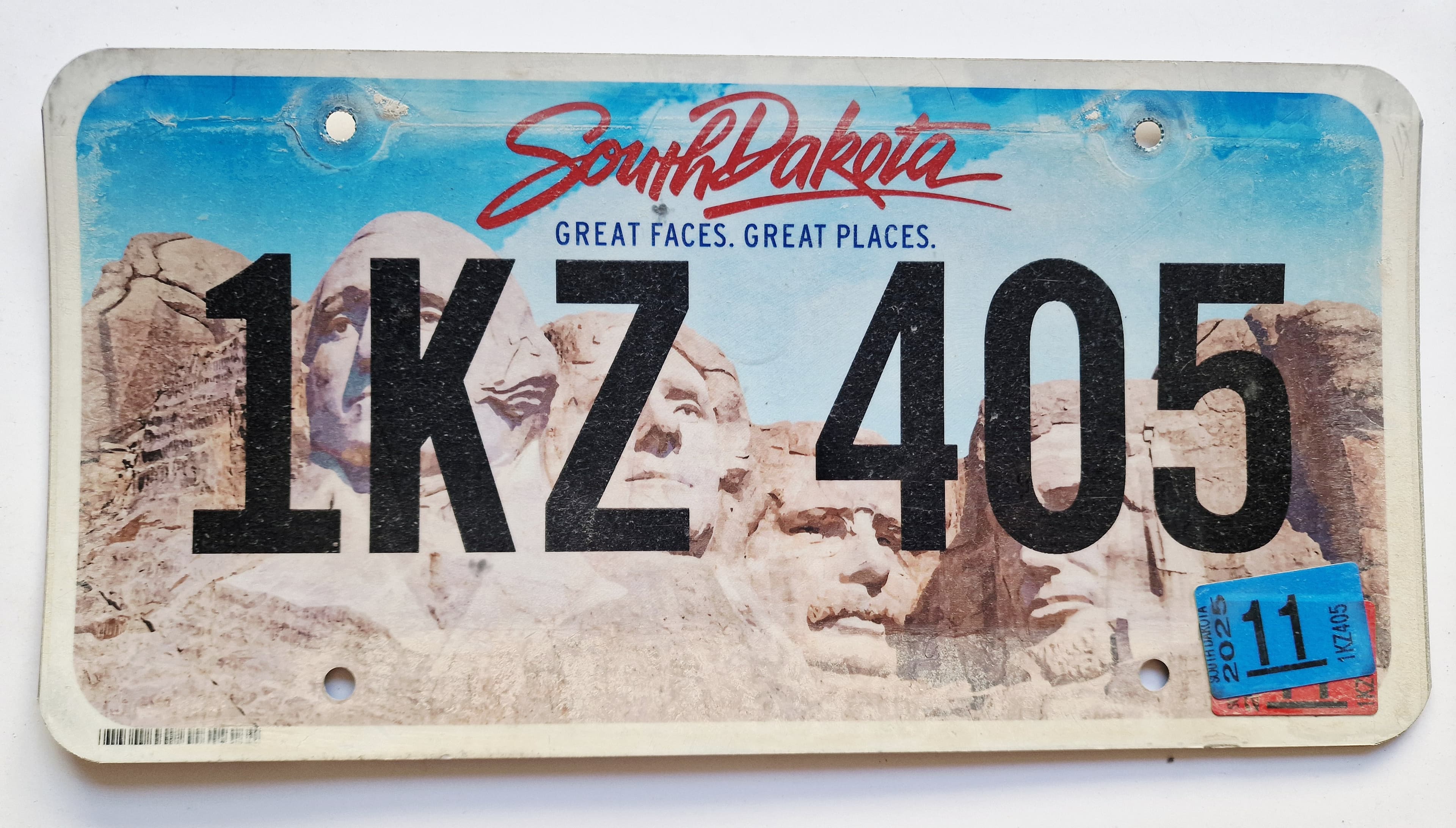 USA Kennzeichen - South Dakota - 1KZ 405, view 1