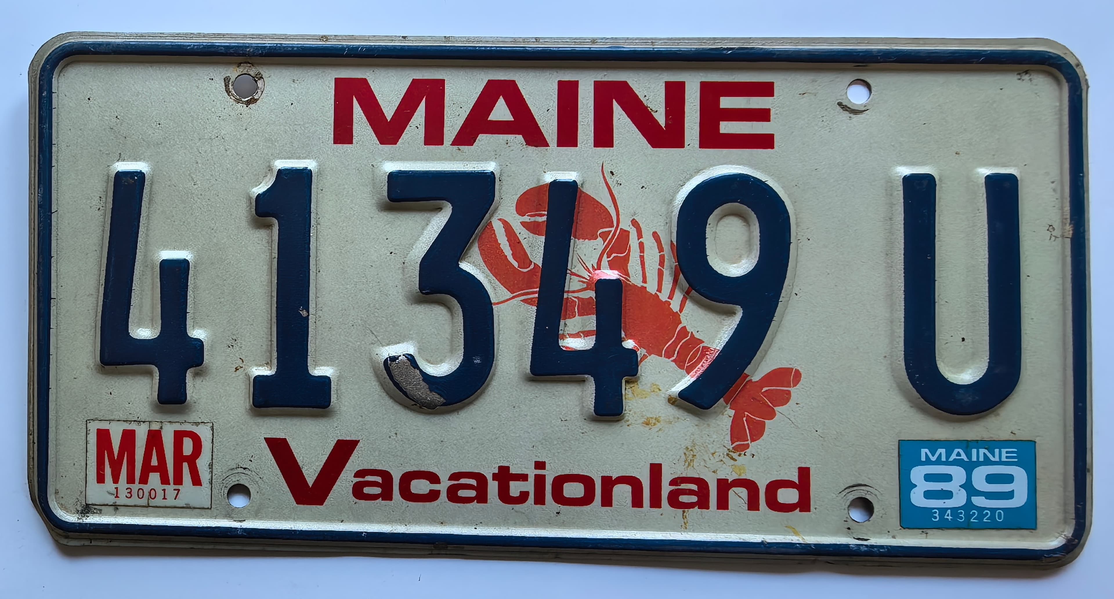 USA Kennzeichen - Maine - 41349 U, view 1