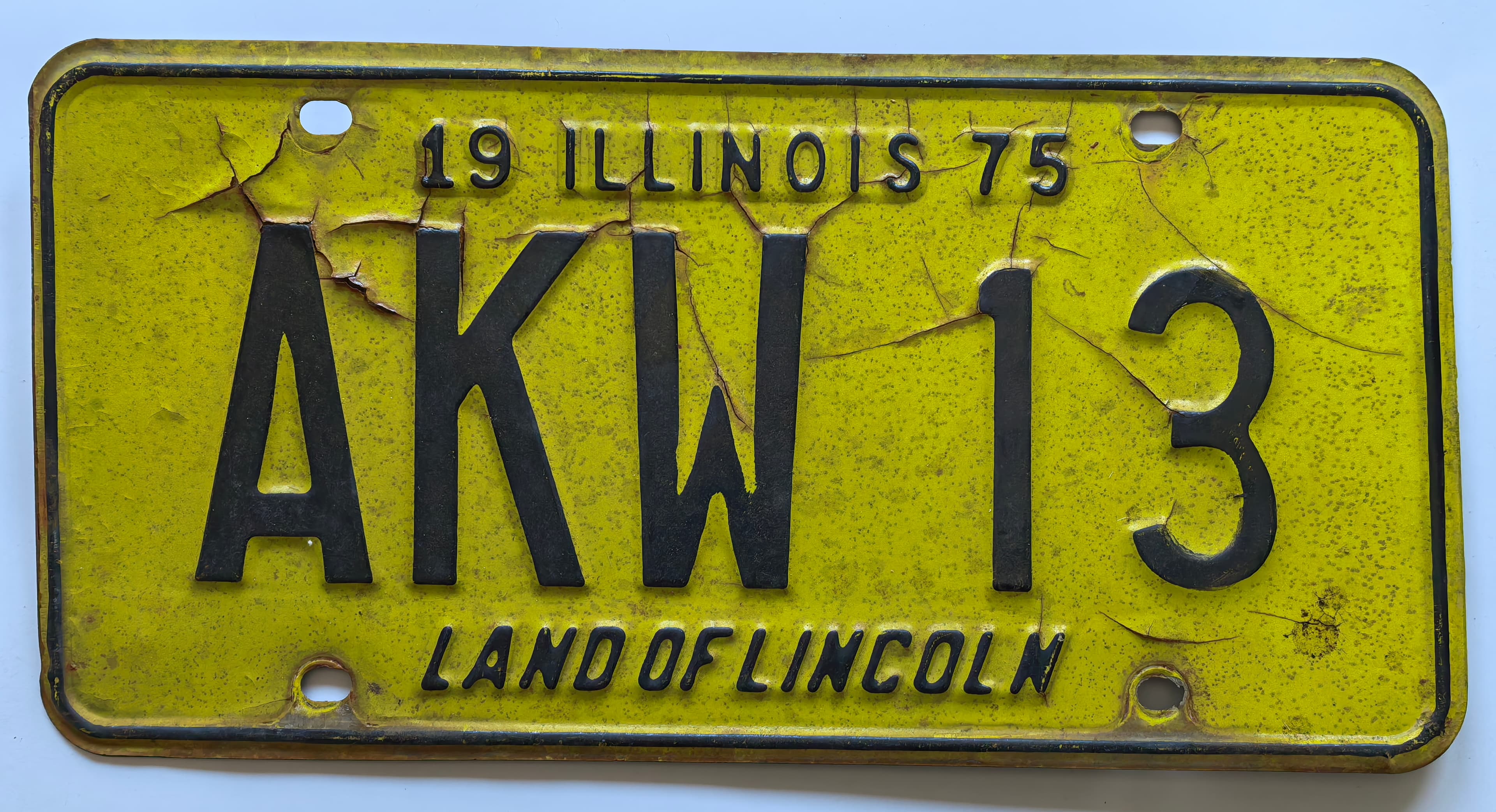 USA Kennzeichen - Illinois - AKW 13, view 1