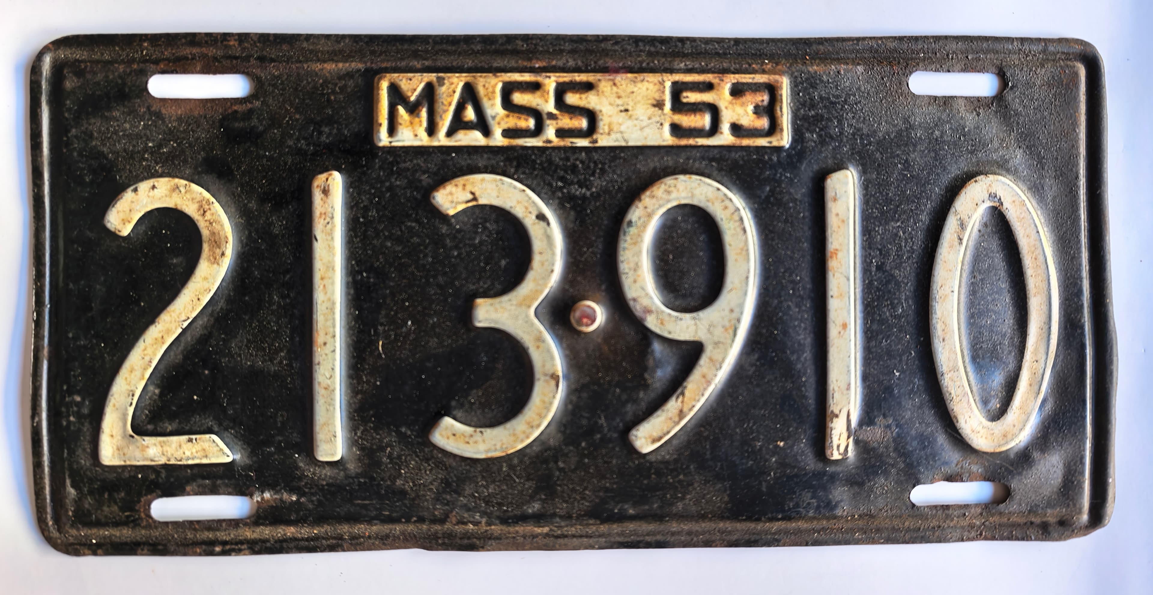 USA Kennzeichen - Massachusetts - 213·910, view 1