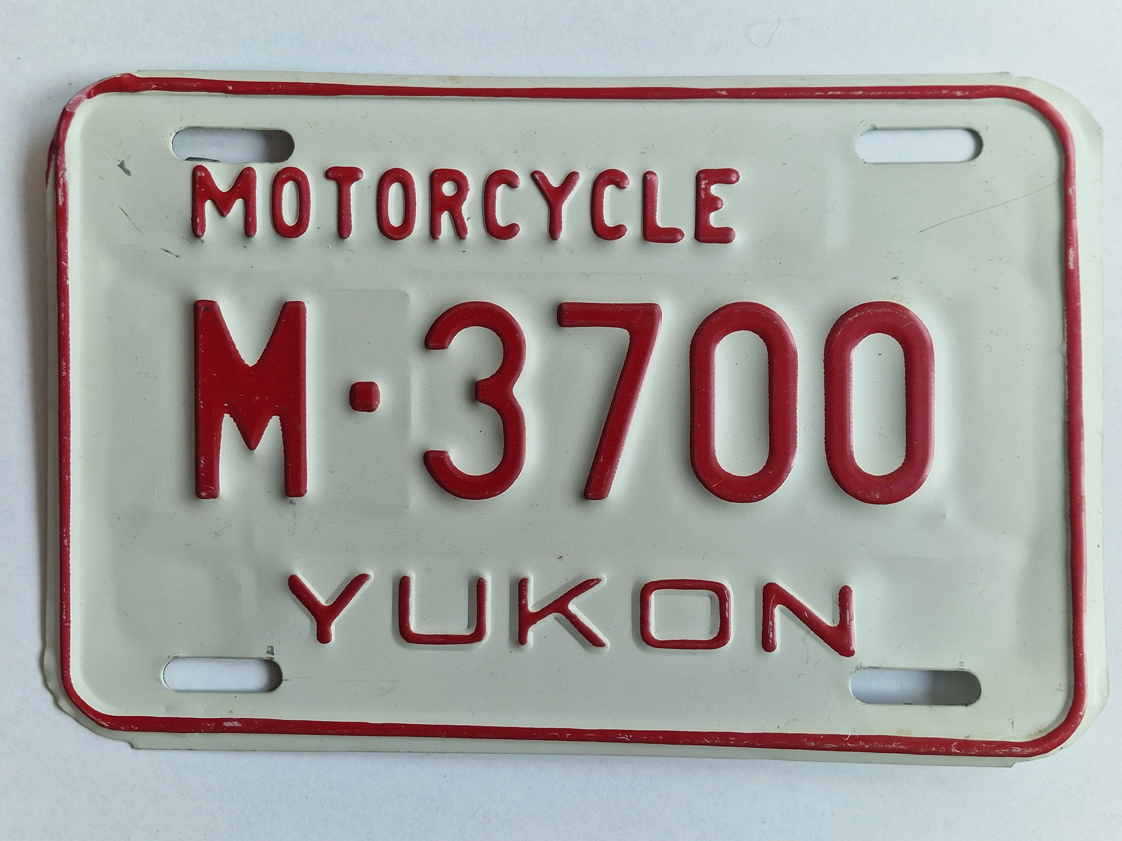 Kanada Kennzeichen - Yukon - MOTORRAD M-3700, view 1