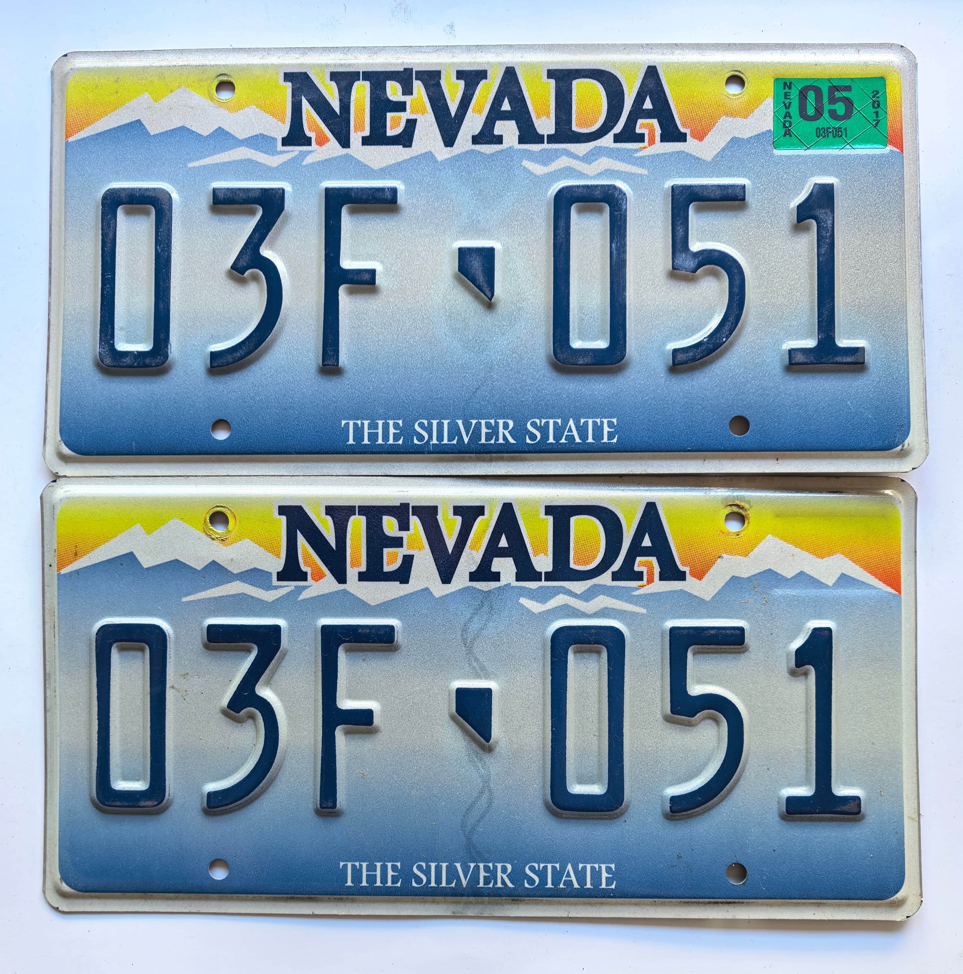 USA Kennzeichen - Nevada - 03F-051, view 1