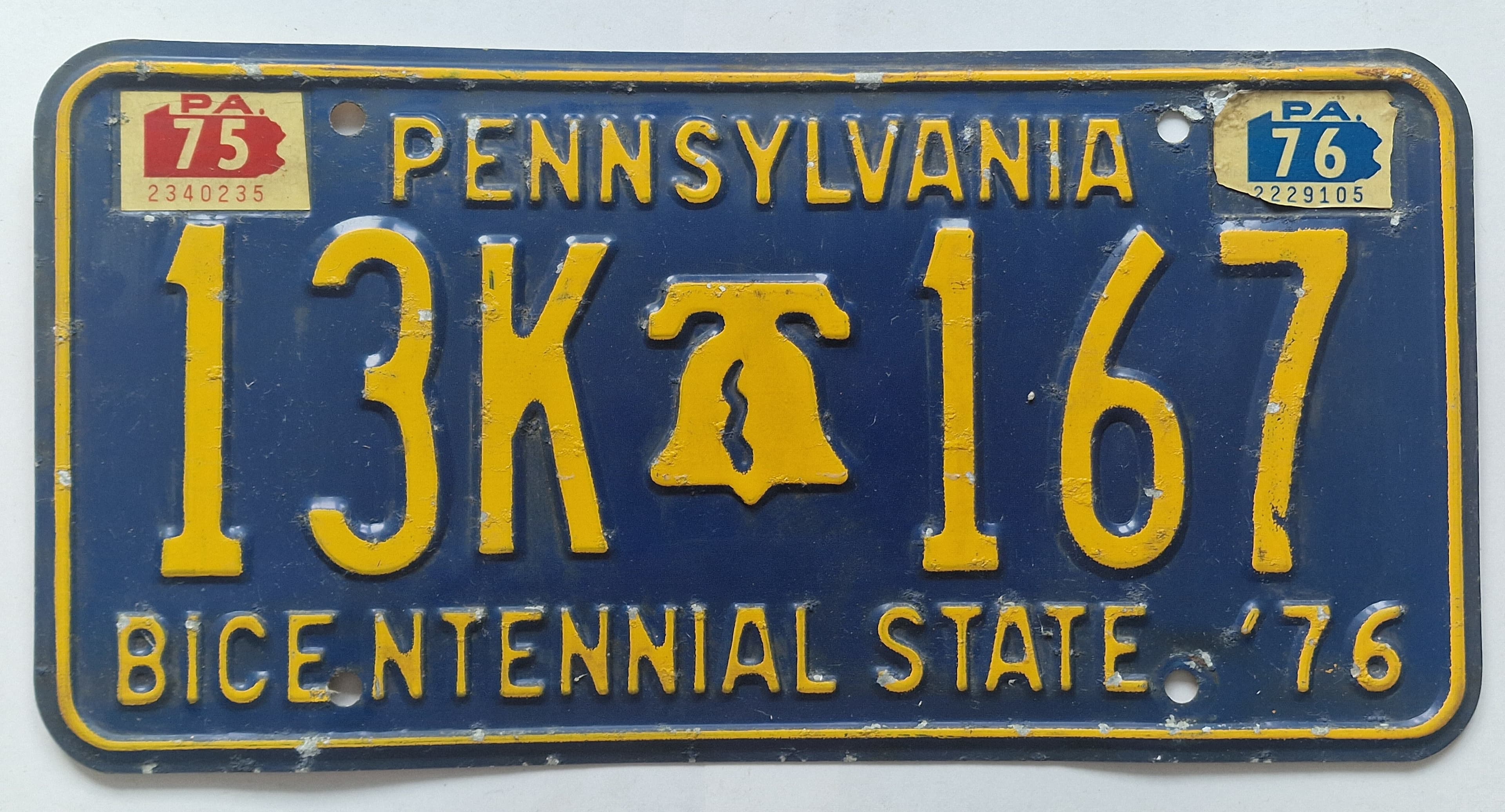 USA Kennzeichen - Pennsylvania - 13K 167, view 1