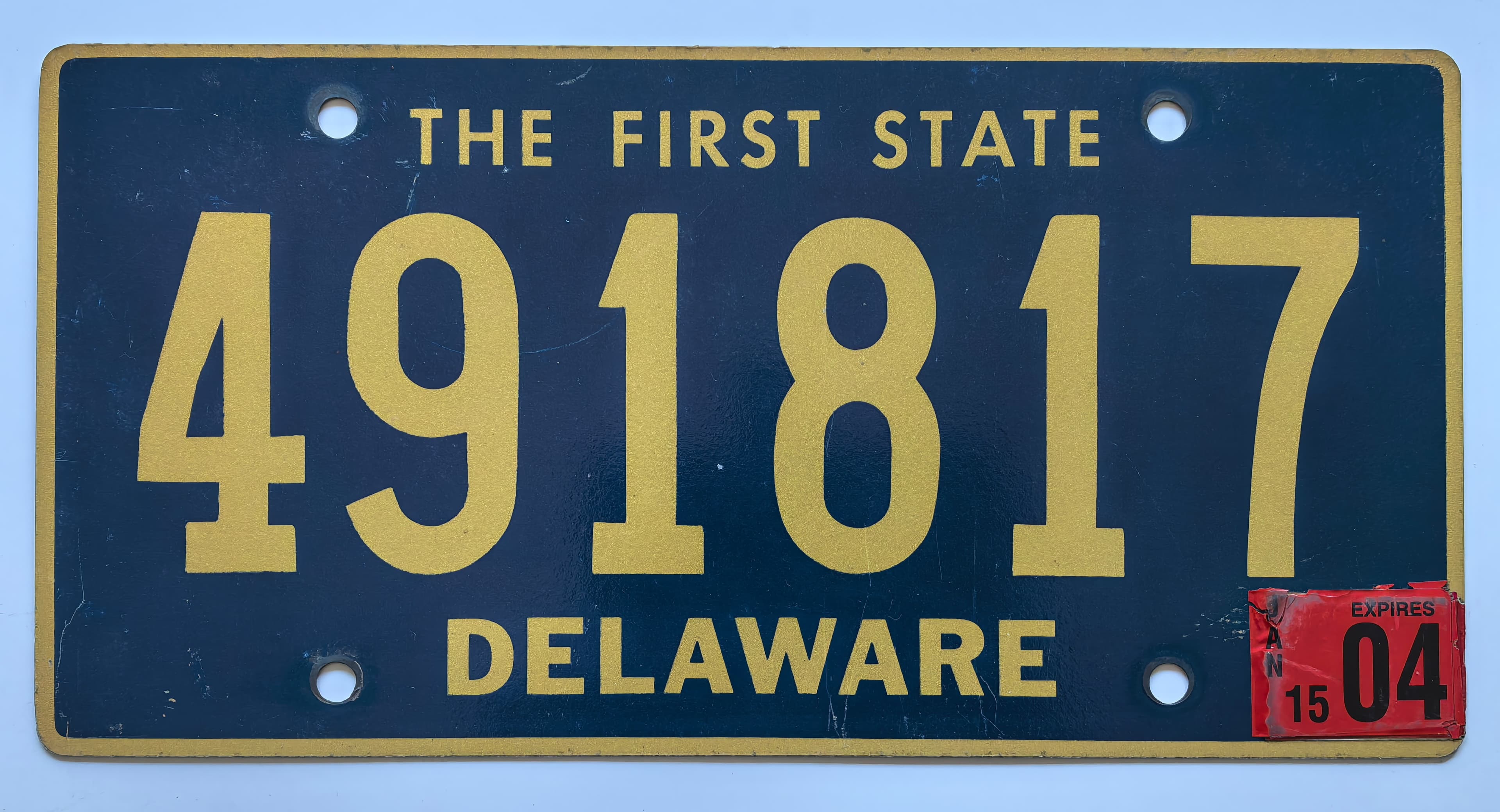 USA Kennzeichen - US-DE - 491817, view 1