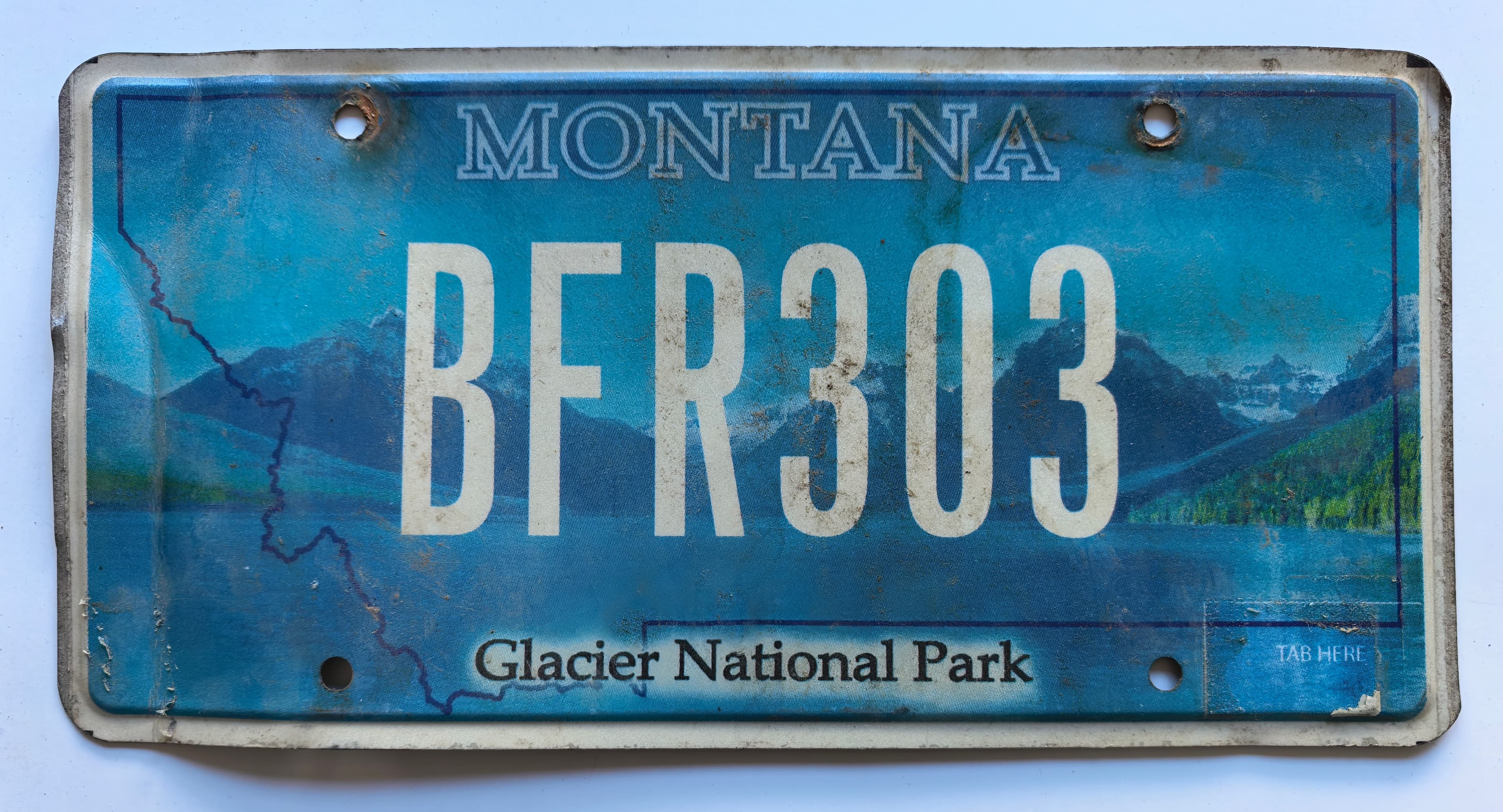 USA Kennzeichen - Montana - BFR303, view 1