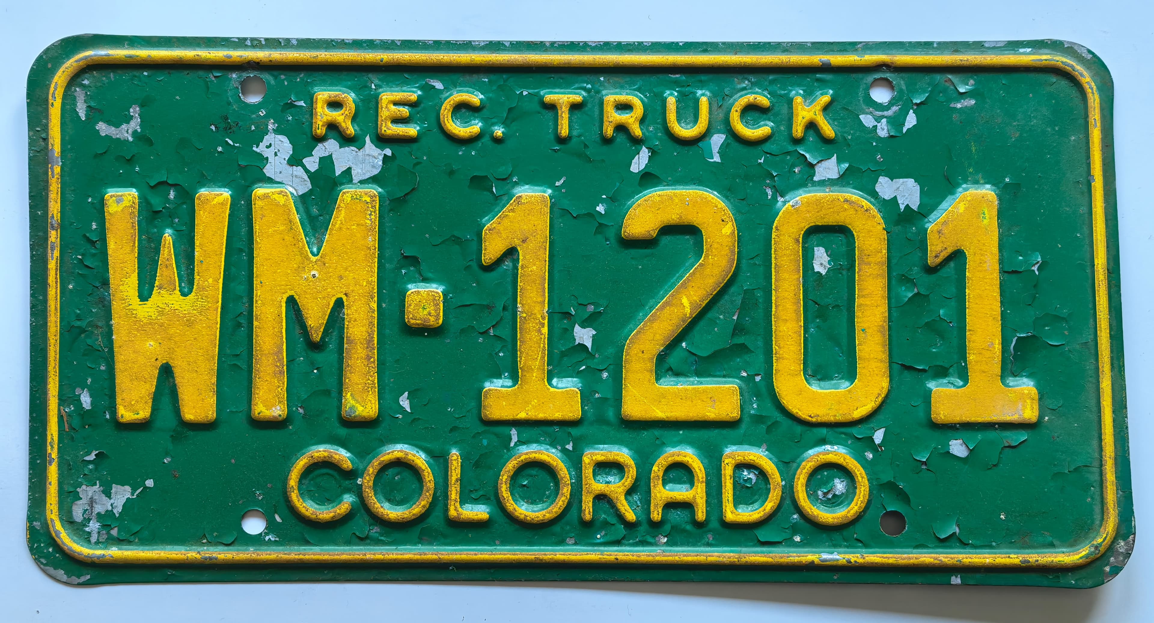 USA Kennzeichen - Colorado - WM-1201, view 1