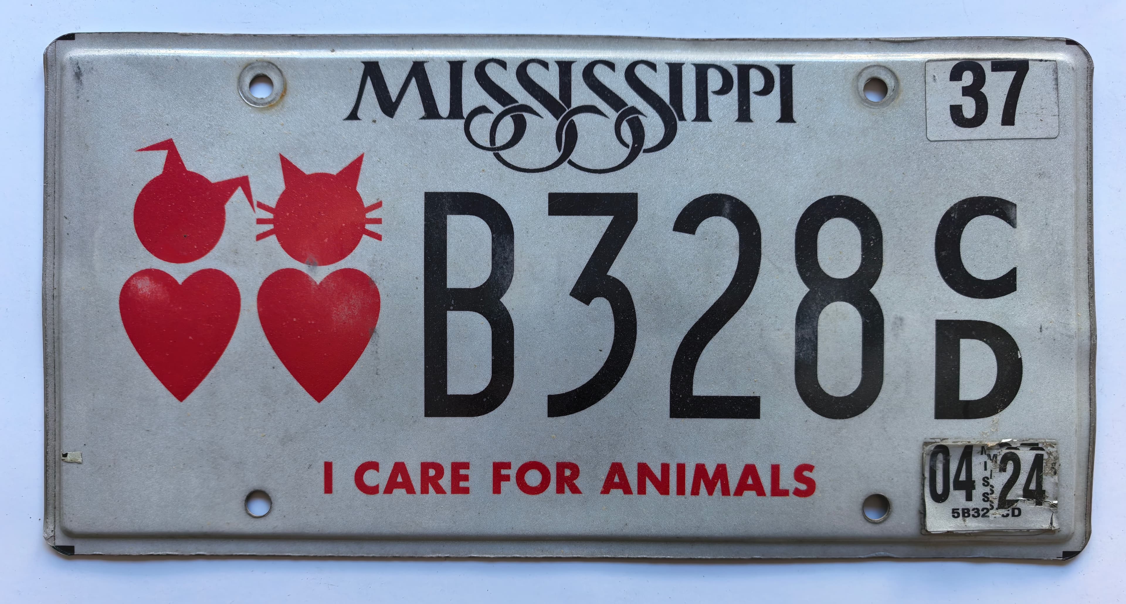 USA Kennzeichen - Mississippi - B328 C/D, view 1