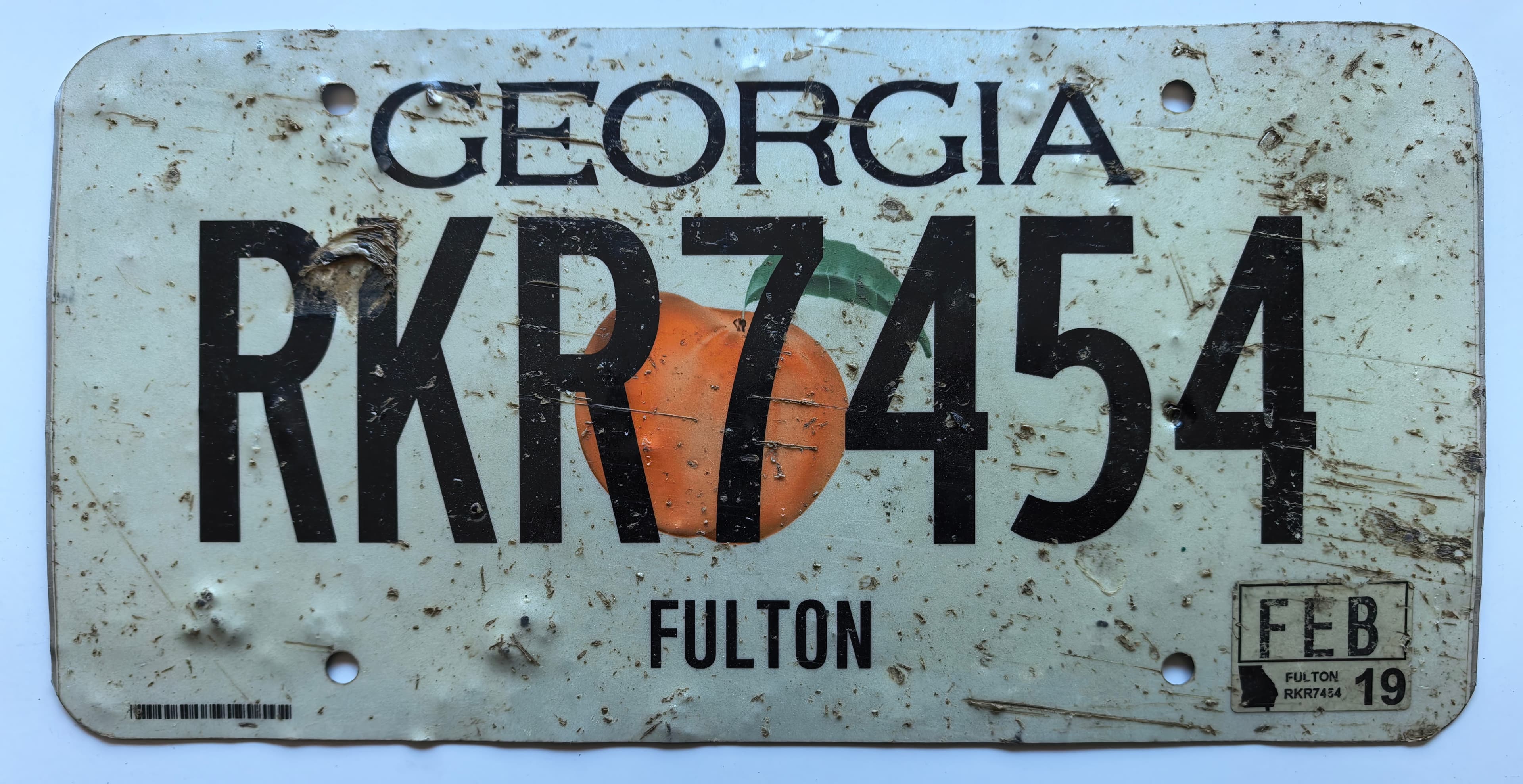 USA Kennzeichen - Georgia - RKR7454, view 1