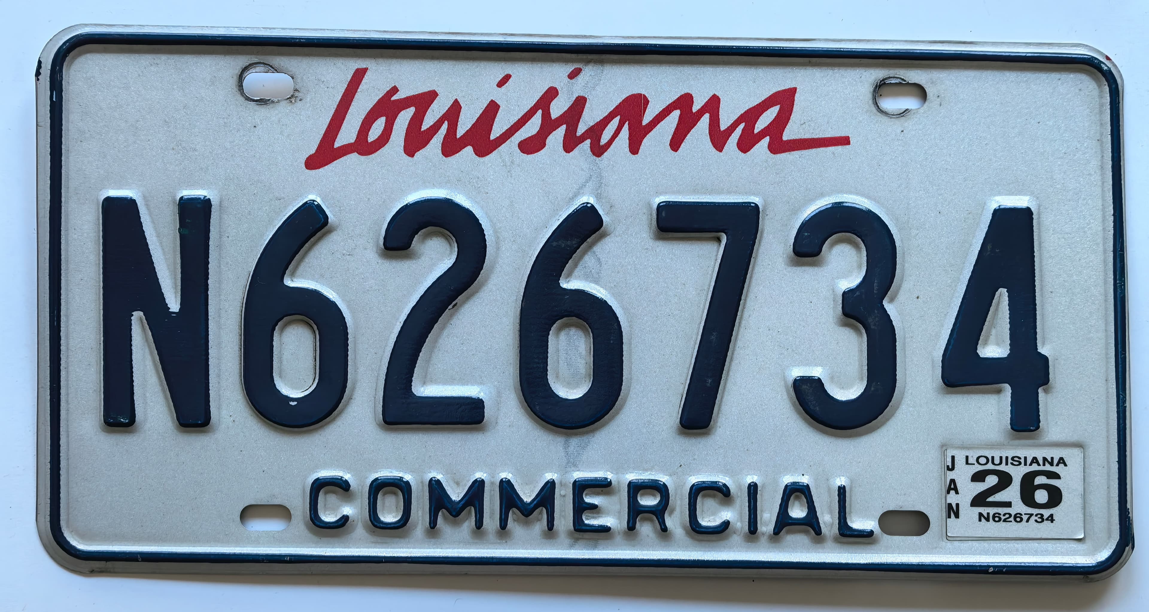 USA Kennzeichen - Louisiana - N626734, view 1