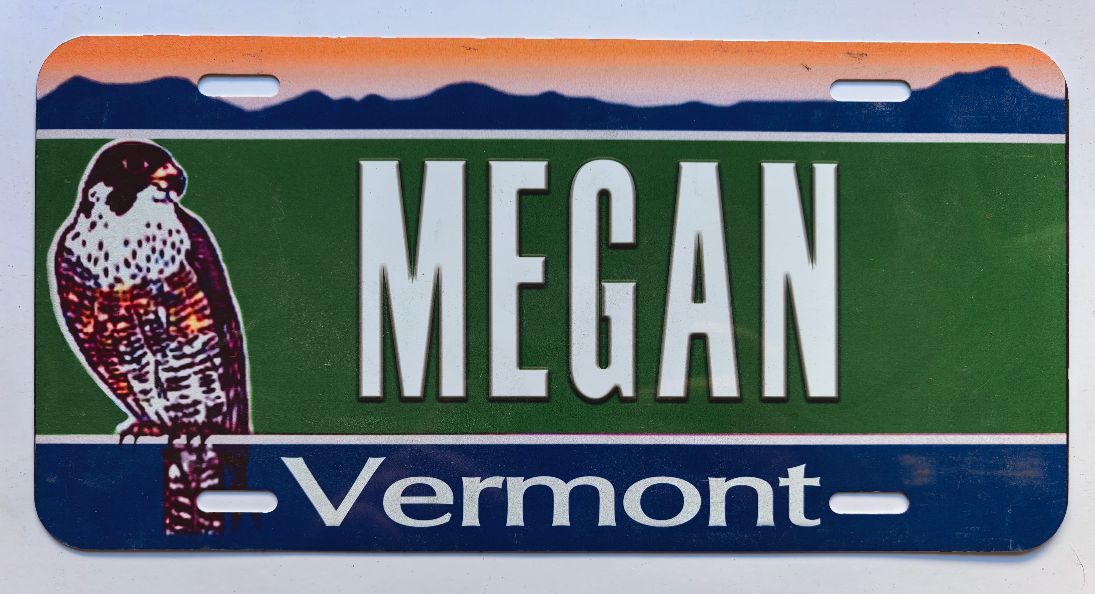 USA Souvinir Kennzeichen - Vermont - MEGAN, view 1