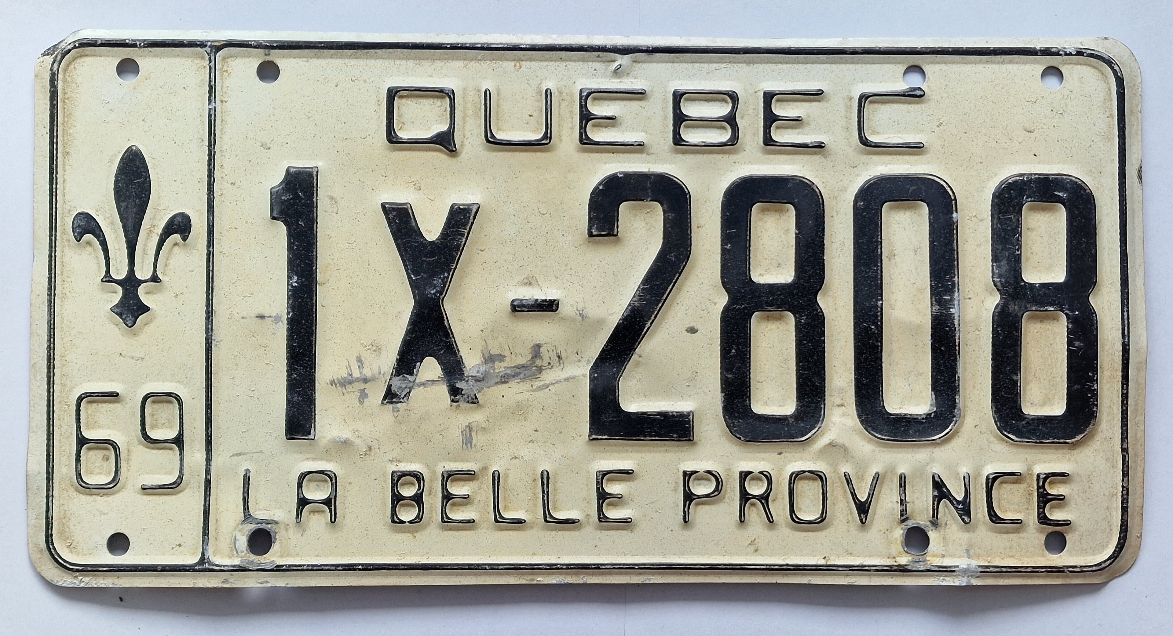 Canada Kennzeichen - Québec - 1X-2808, view 1