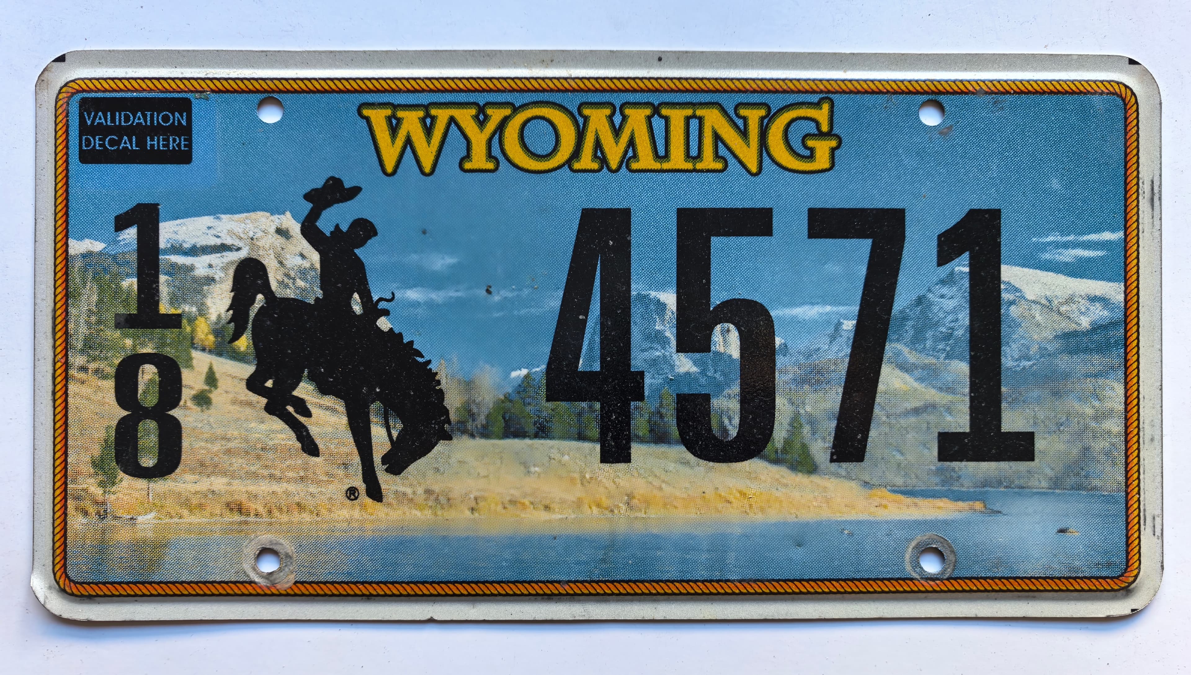 USA Kennzeichen - Wyoming - 1/8 4571, view 1