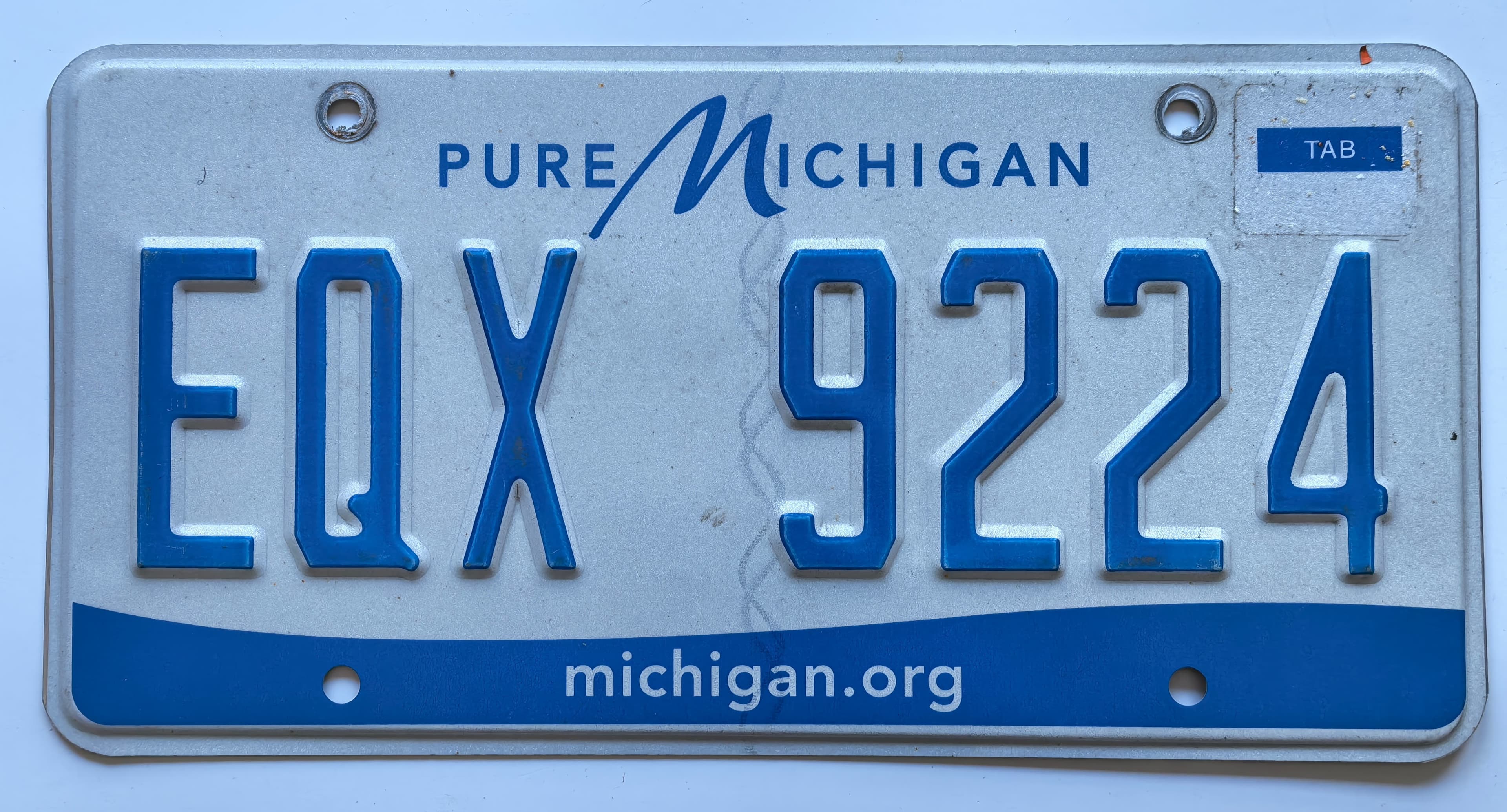 USA Kennzeichen - Michigan - EQX 9224, view 1