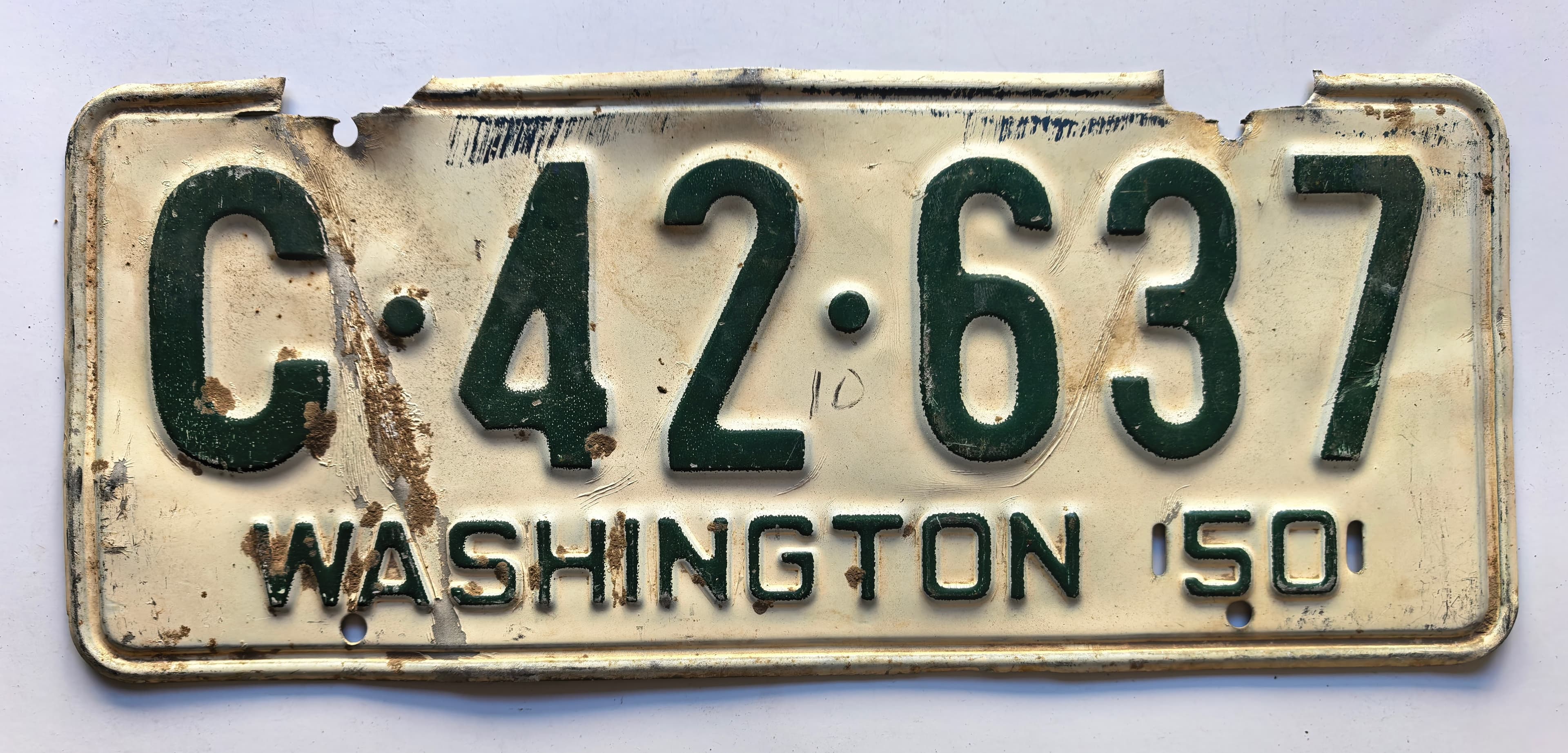 USA Kennzeichen - Washington - C-42-637, view 1