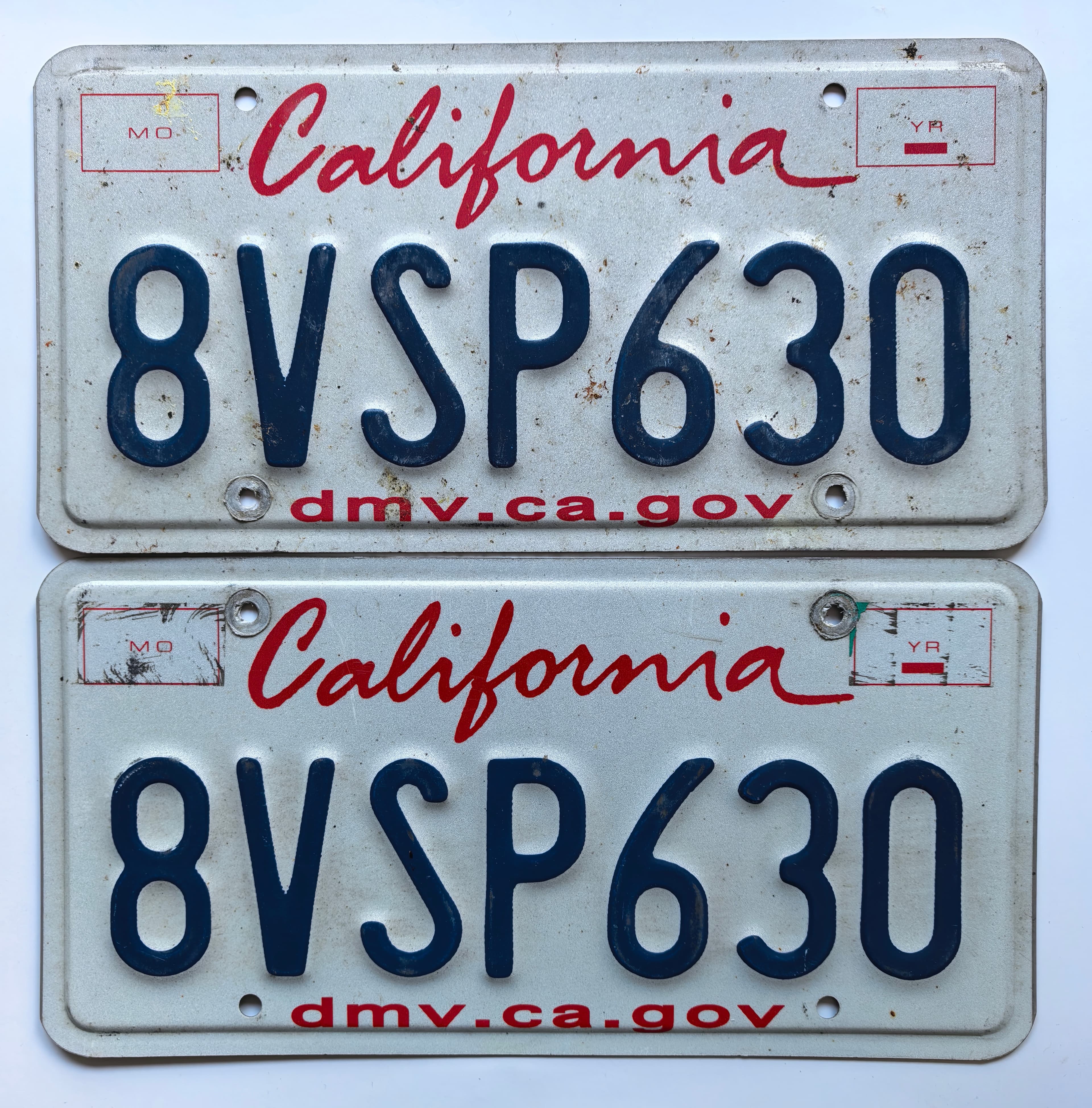USA Kennzeichen - California - 8VSP630, view 1