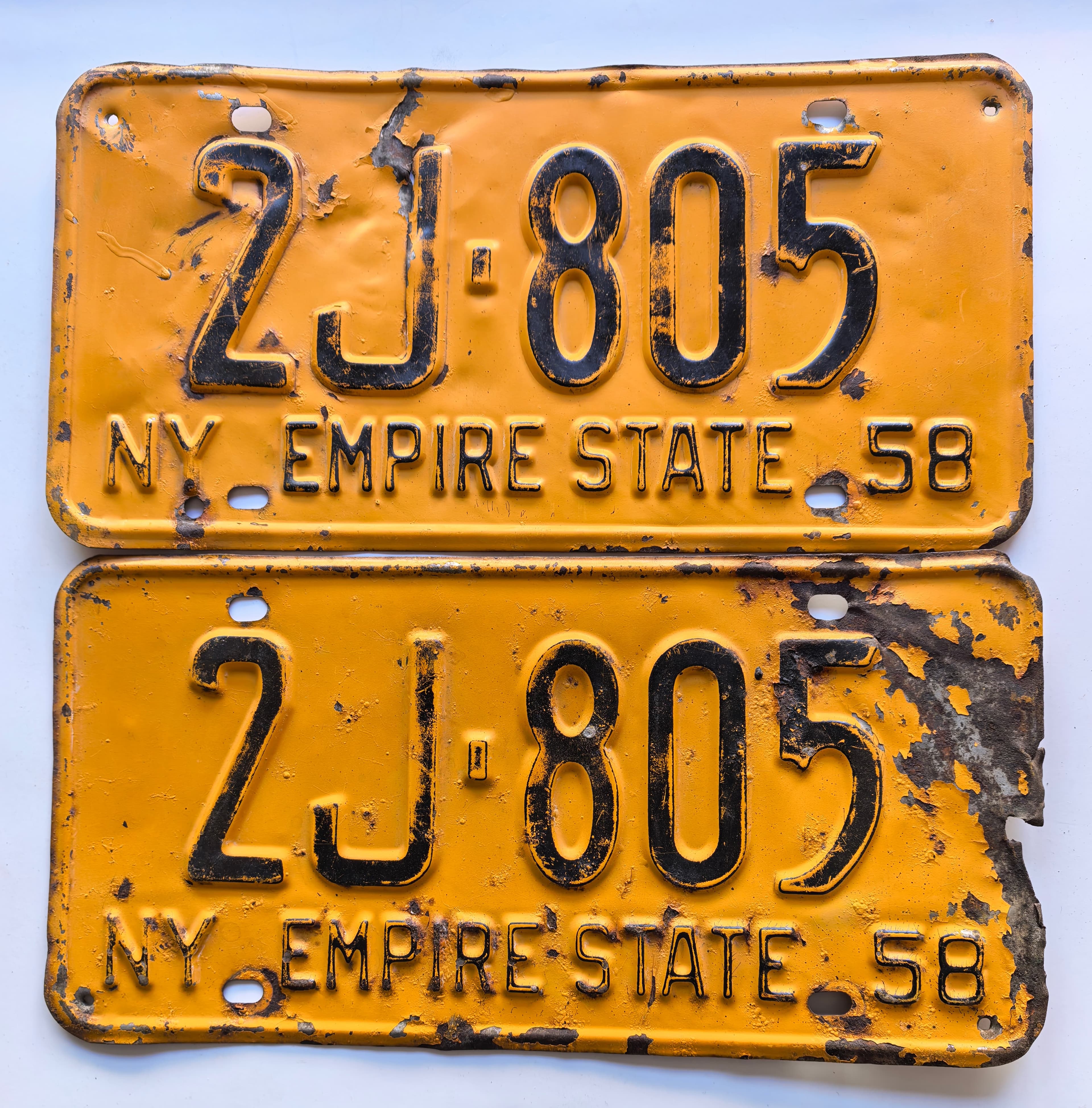 USA Kennzeichen -  New York - 2J-805, view 1