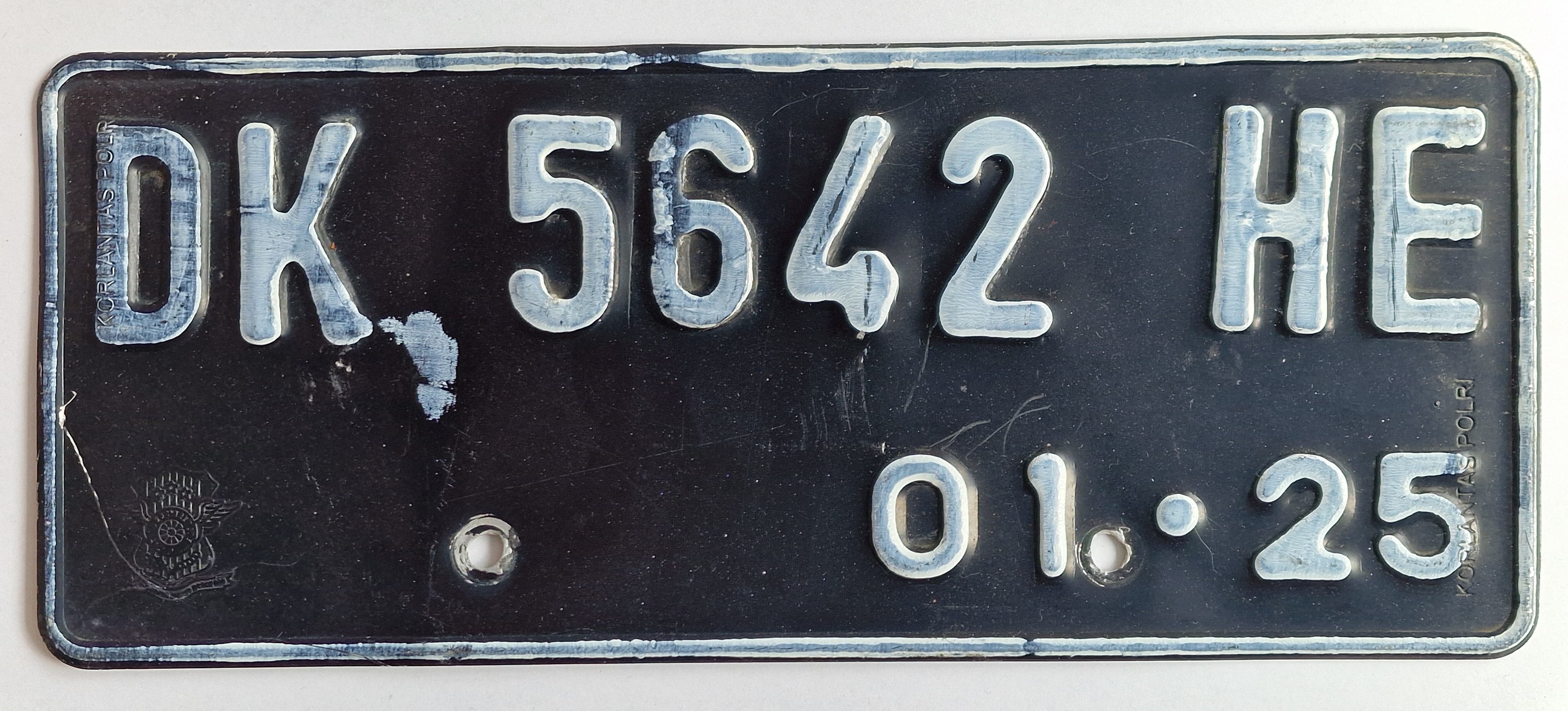 Indonesien Kennzeichen - Bali - DK 5642 HE