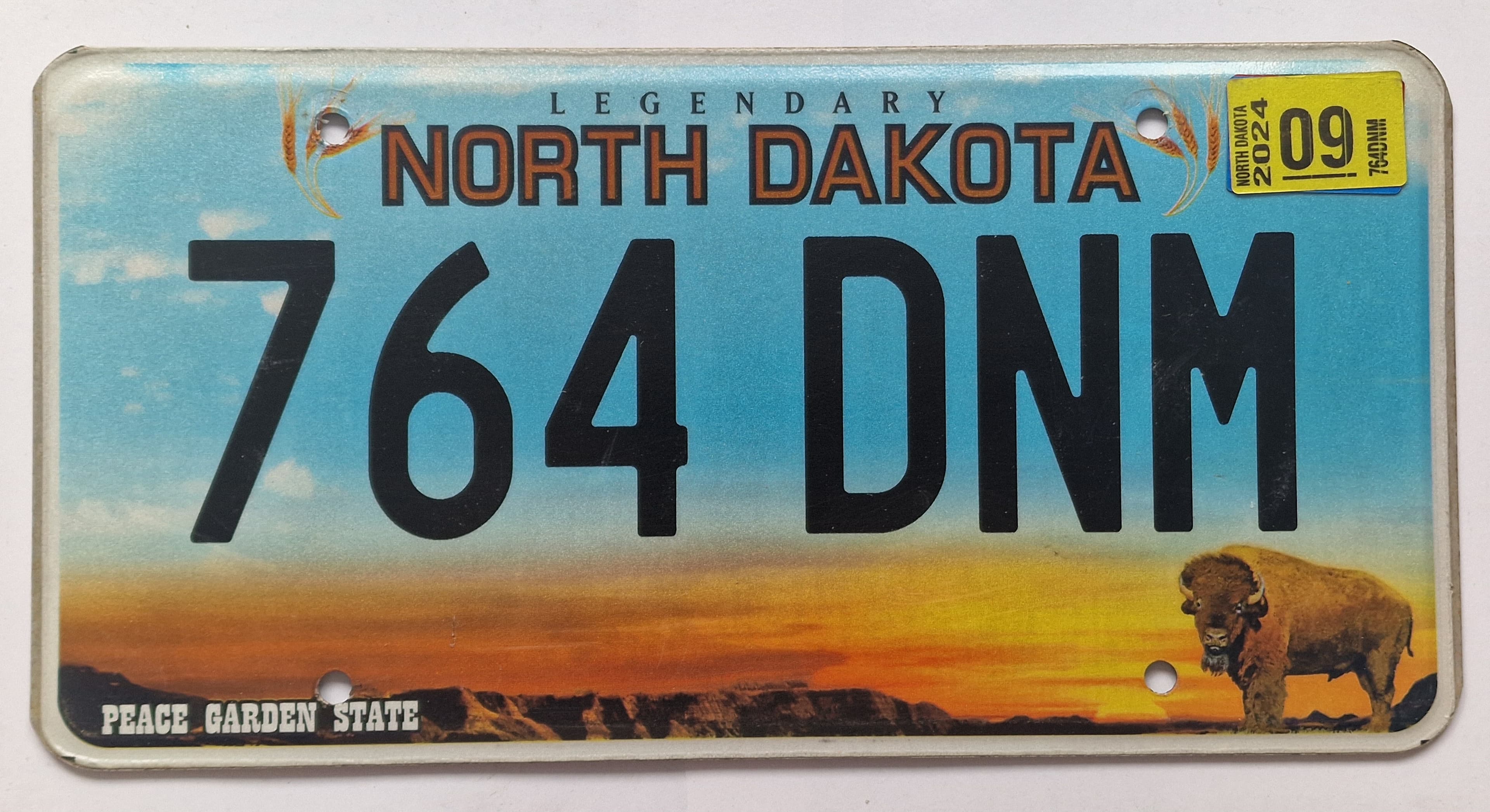 USA Kennzeichen - North Dakota - 764 DNM