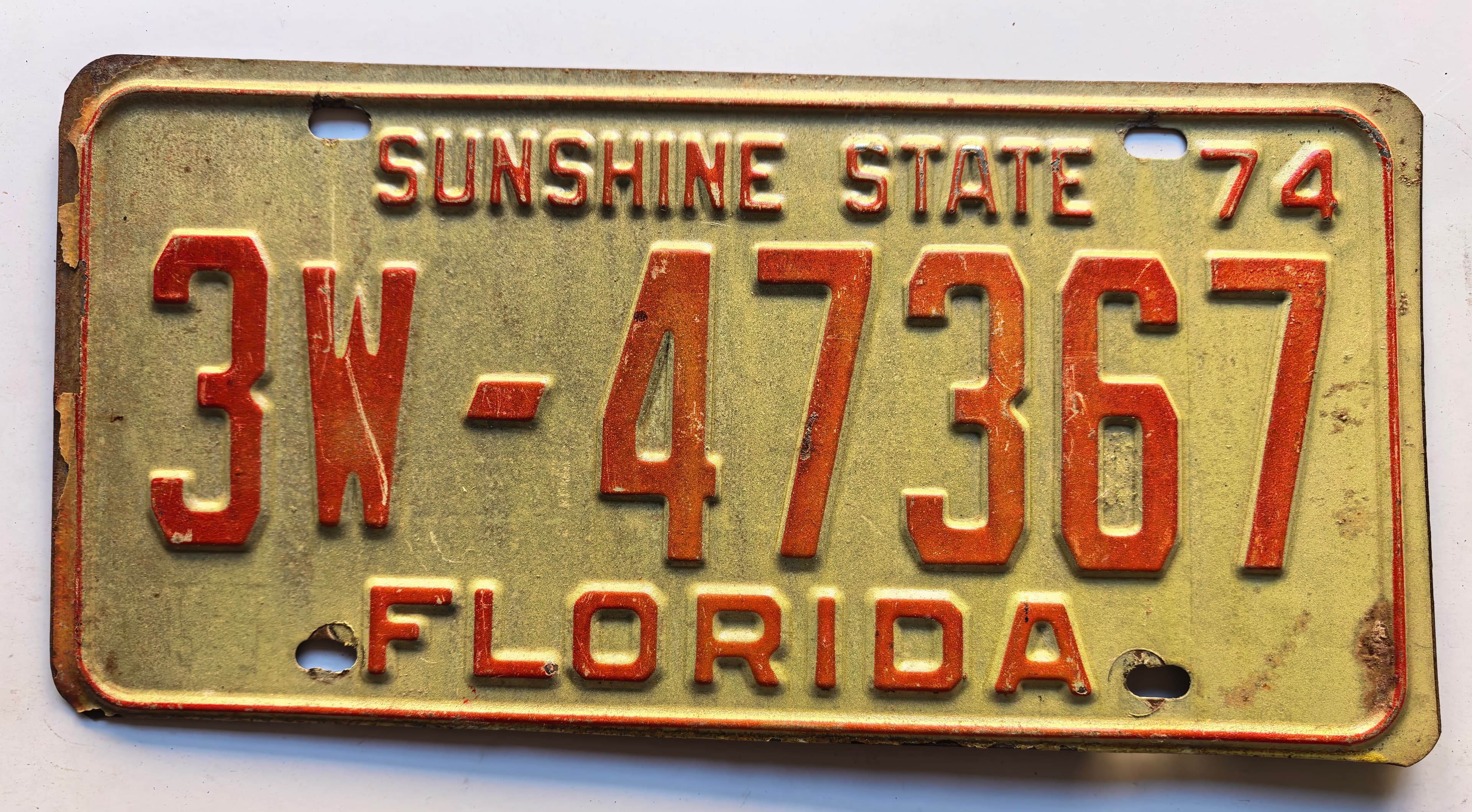 USA Kennzeichen - Florida - 3W-47367, view 1