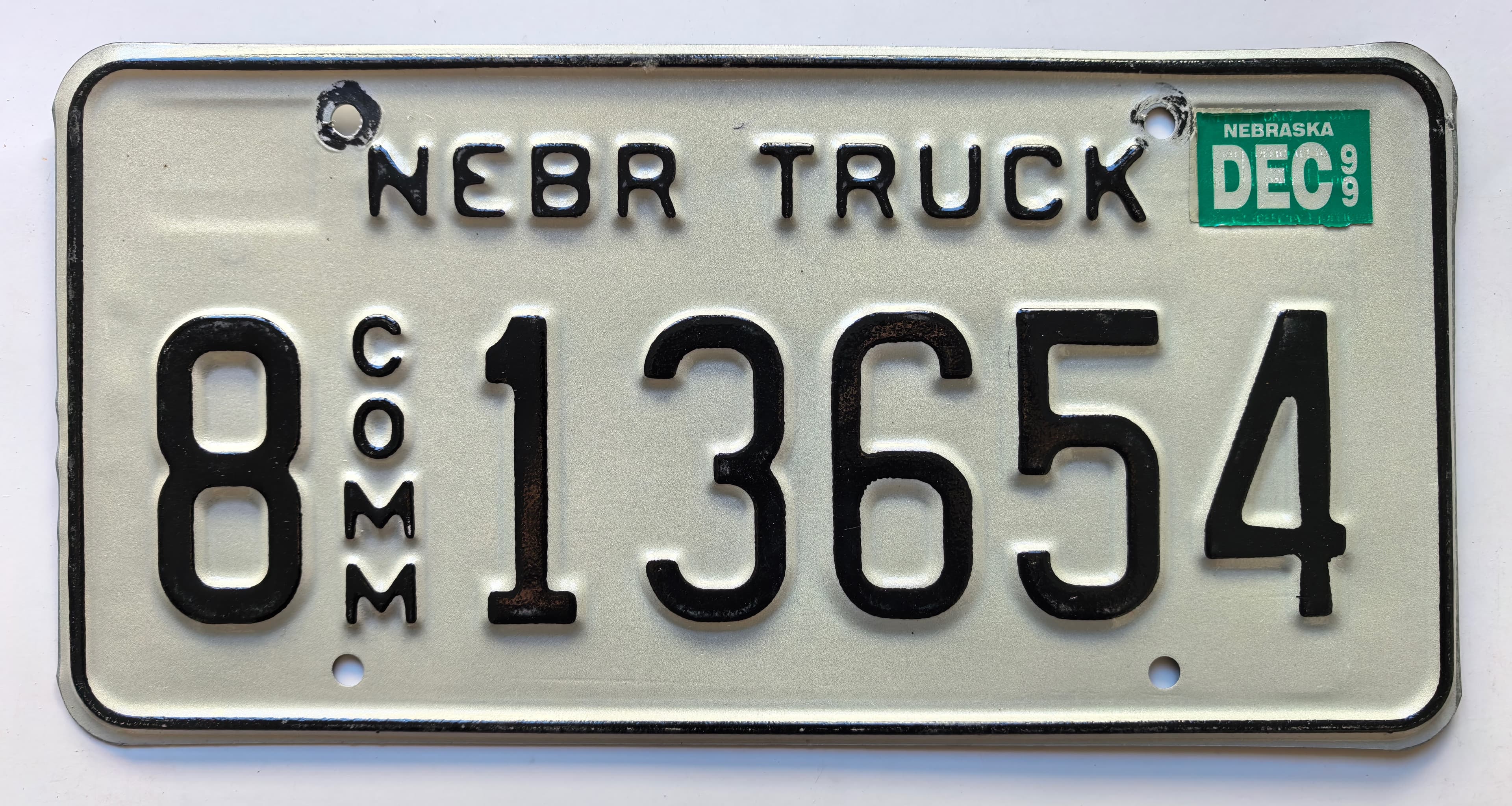 USA Kennzeichen - Nebraska - 8 COMM 13654, view 1