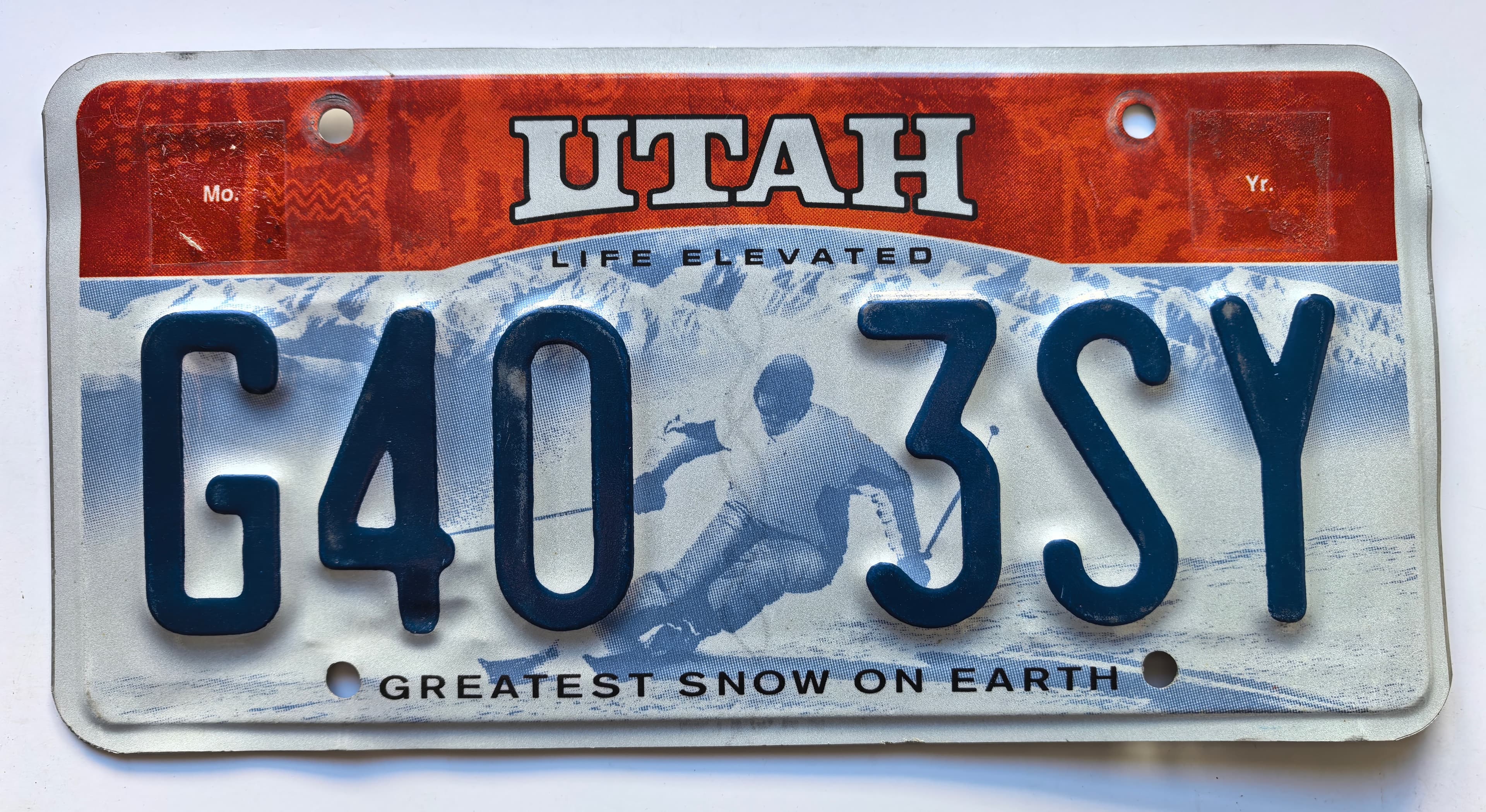 USA Kennzeichen - Utah - G40 3SY, view 1