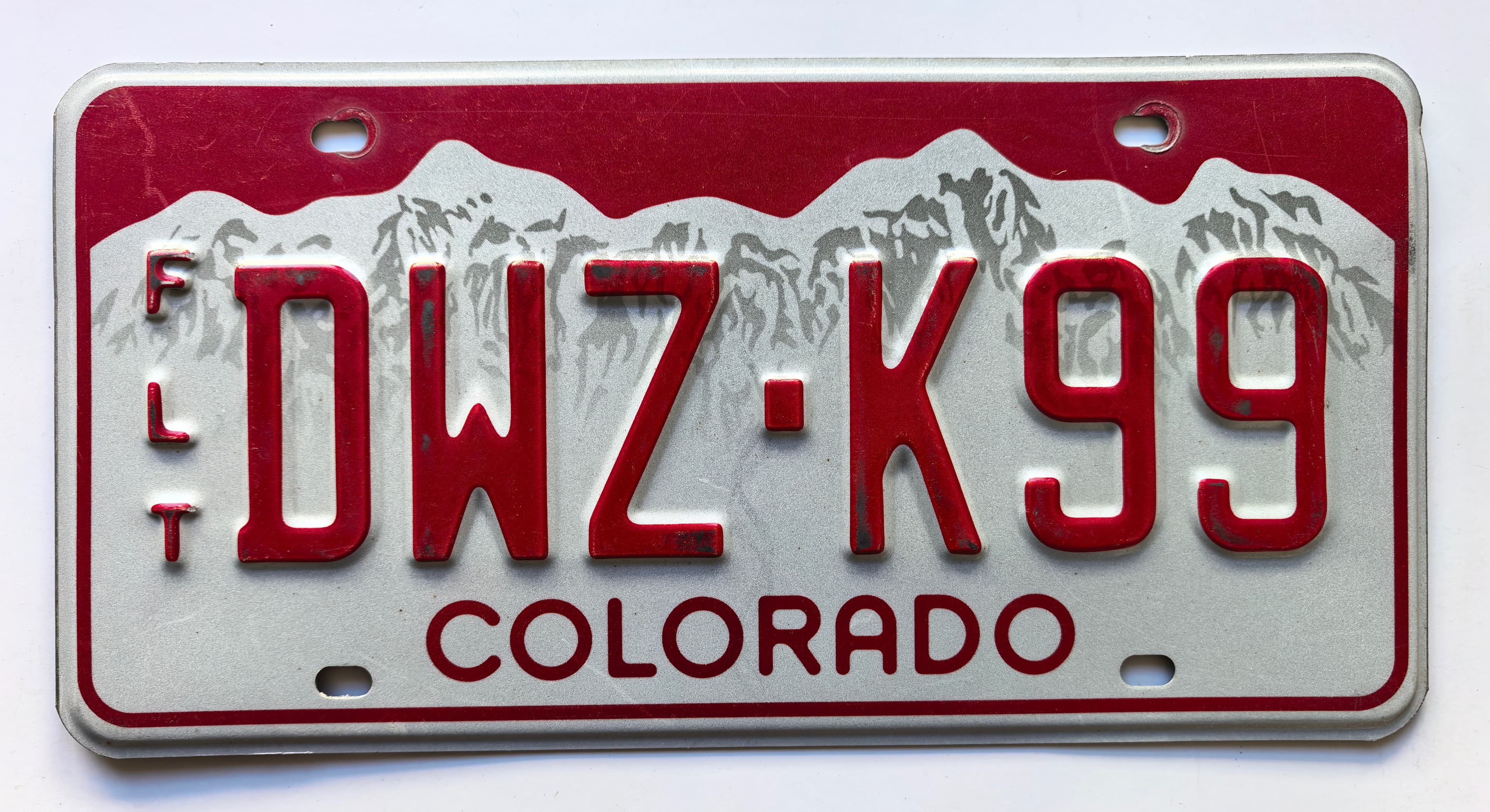 USA Kennzeichen - Colorado - DWZ-K99, view 1