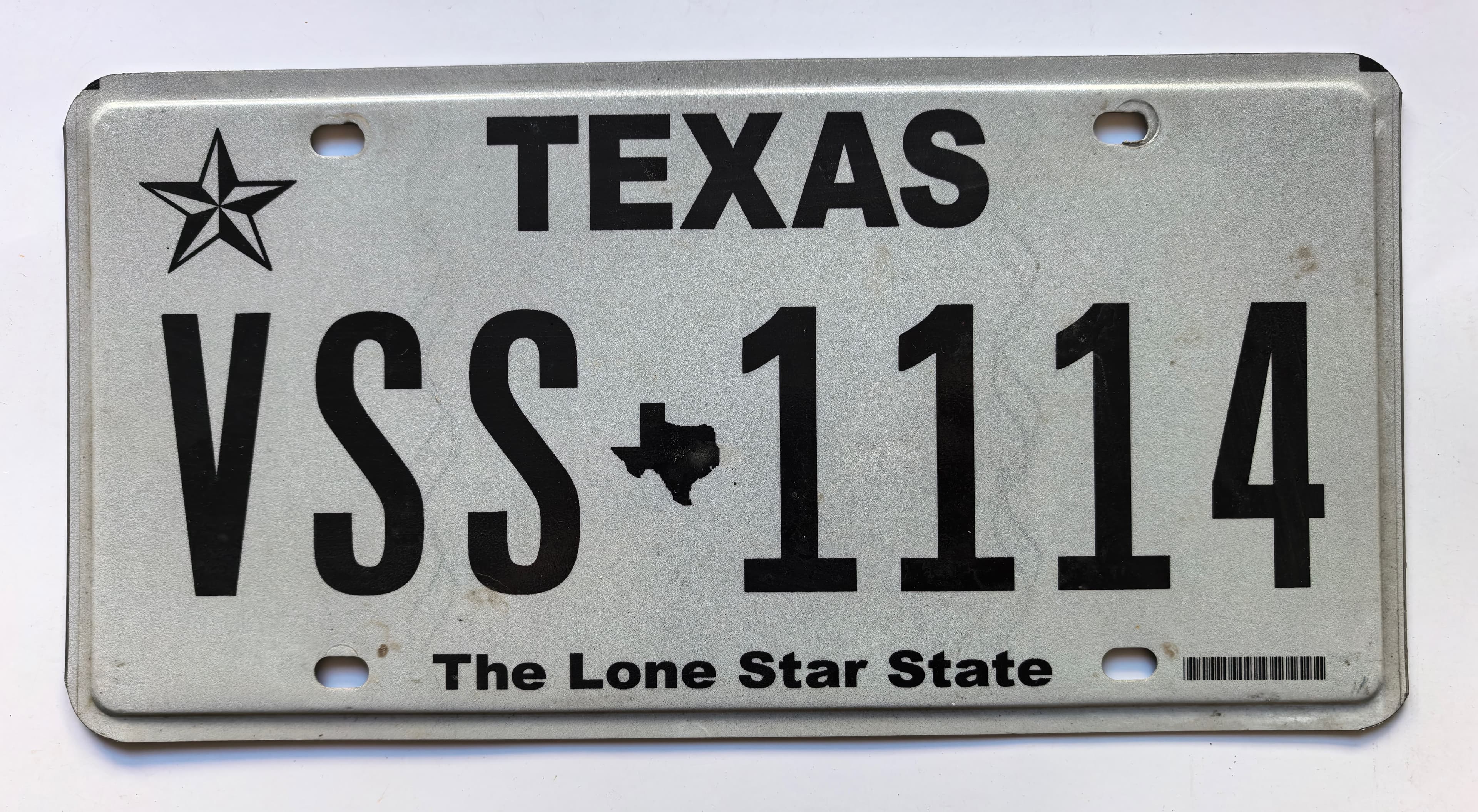 USA Kennzeichen - Texas - VSS-1114 Triple number, view 1