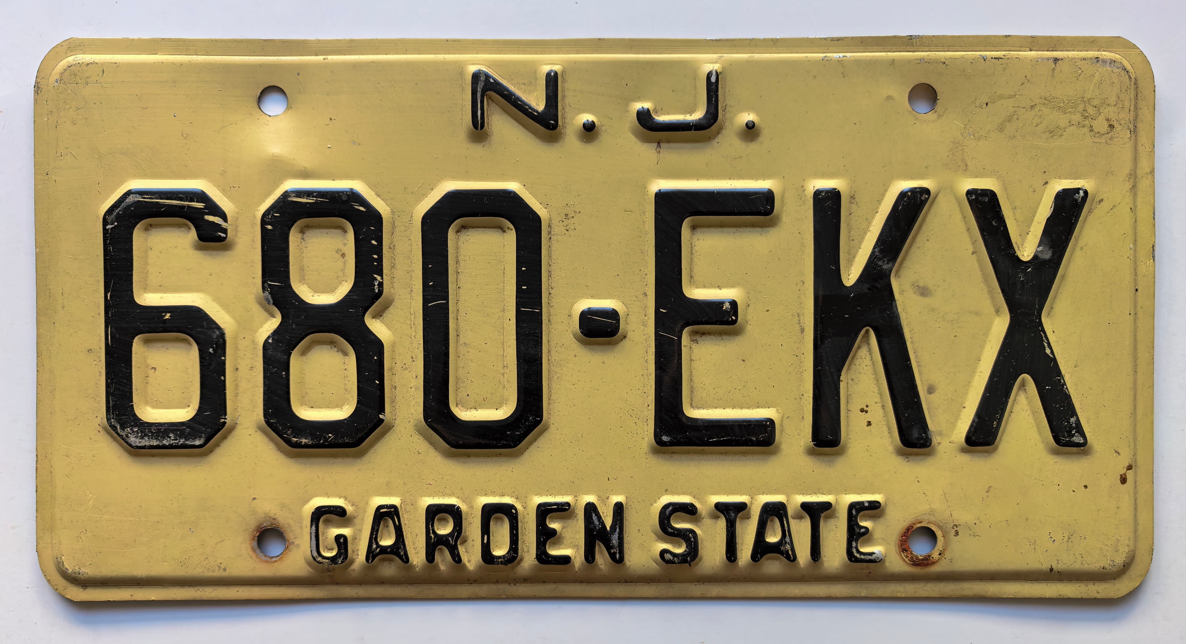USA Kennzeichen - New Jersey - 680-EKX, view 1