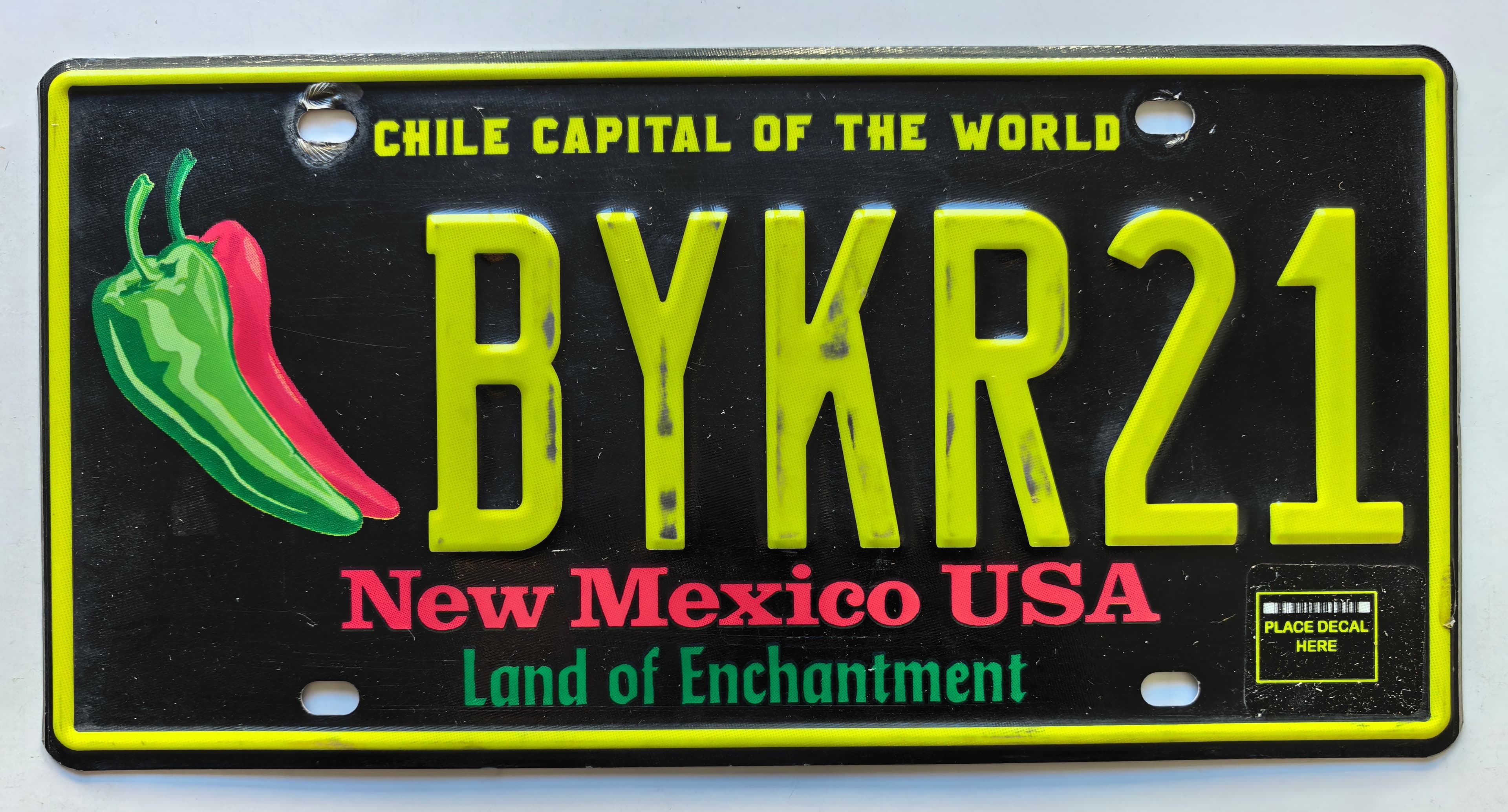USA Kennzeichen - New Mexico - BYKR21, view 1