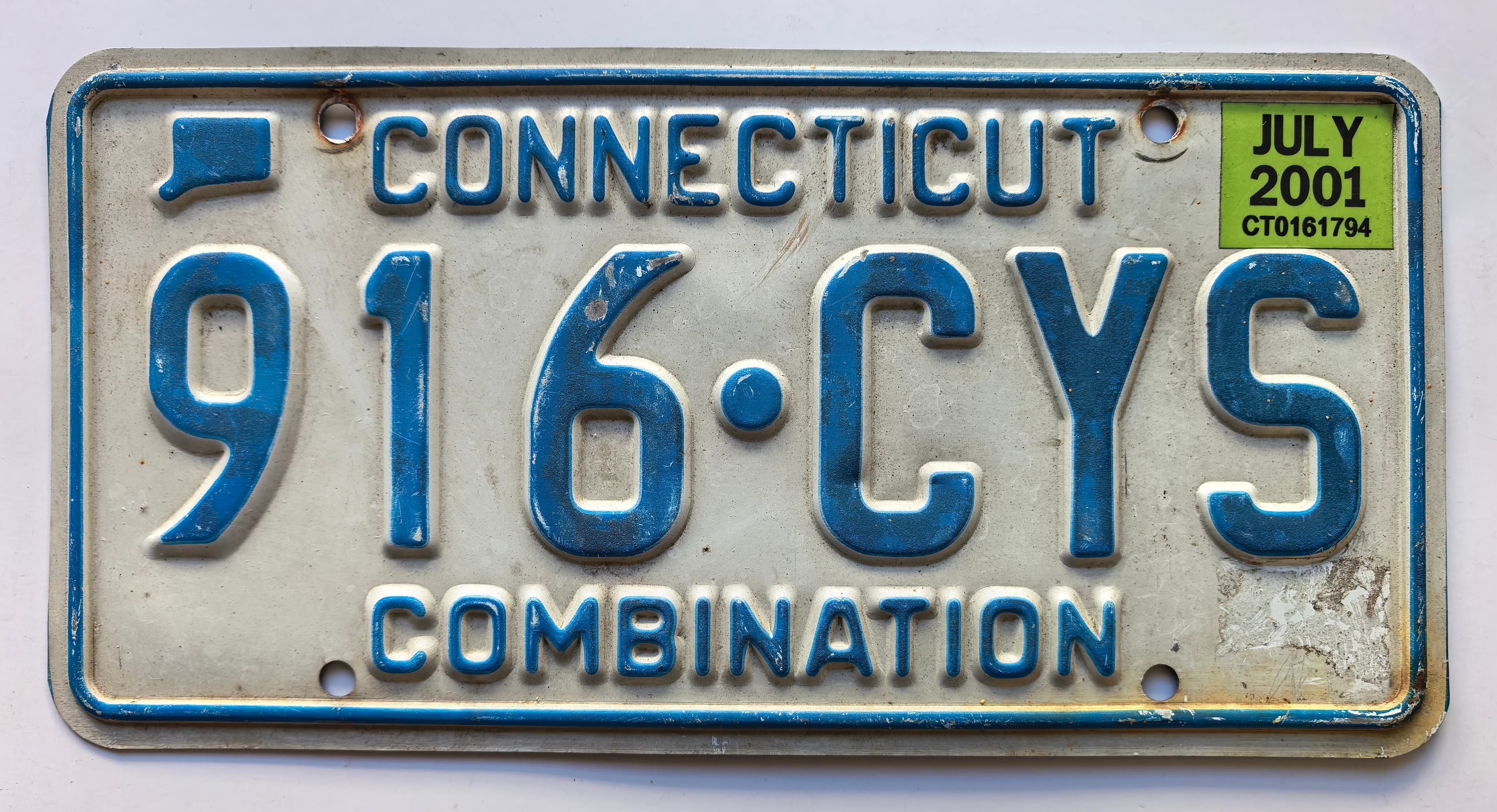 USA Kennzeichen - Connecticut - 916-CYS, view 1