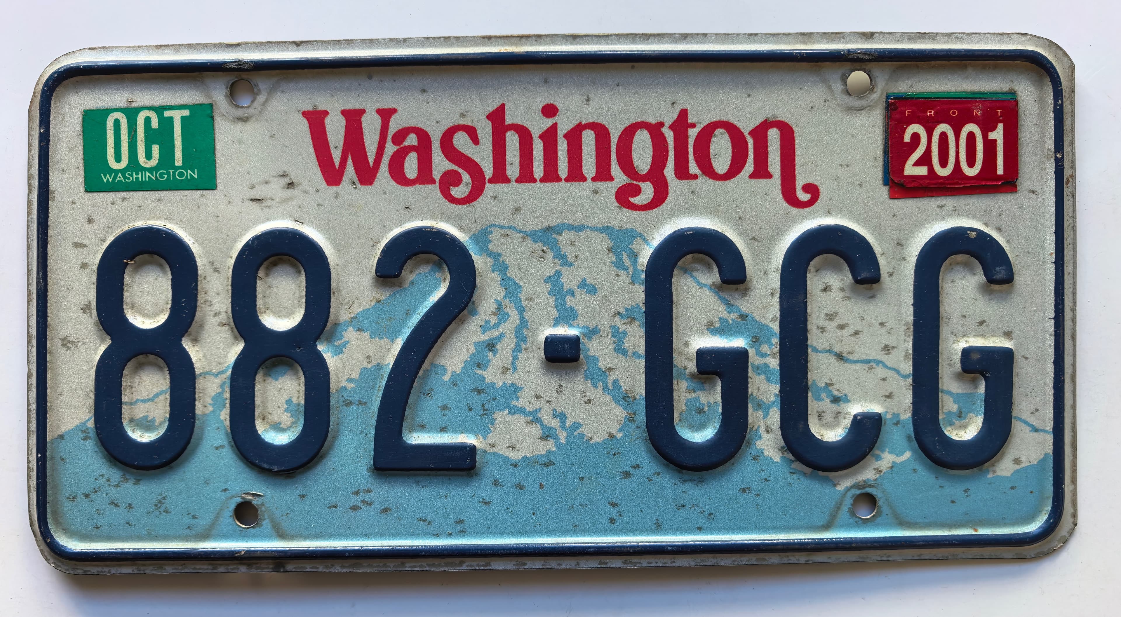 USA Kennzeichen - Washington - 882-GCG, view 1