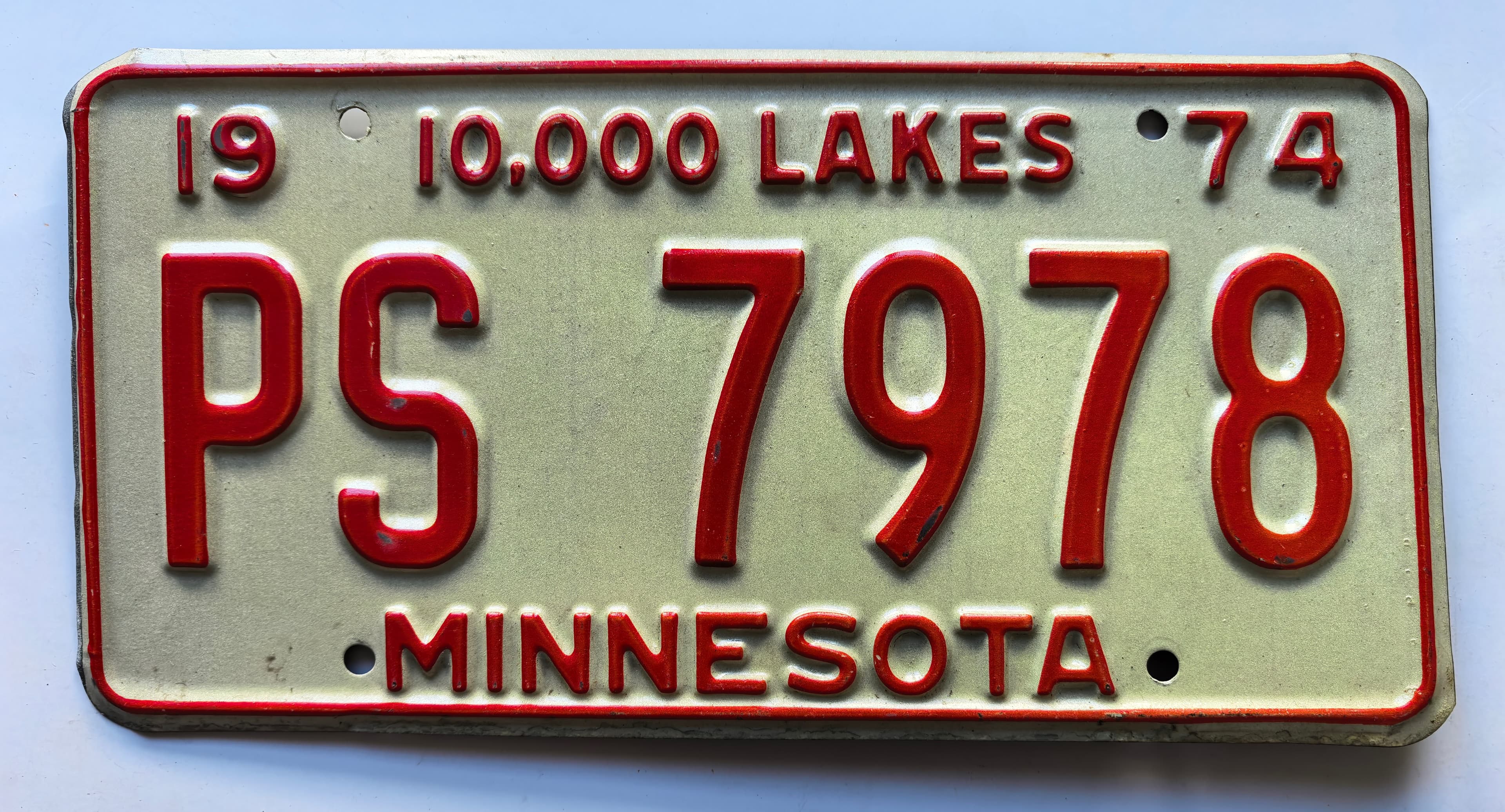 USA Kennzeichen - Minnesota - PS 7978, view 1