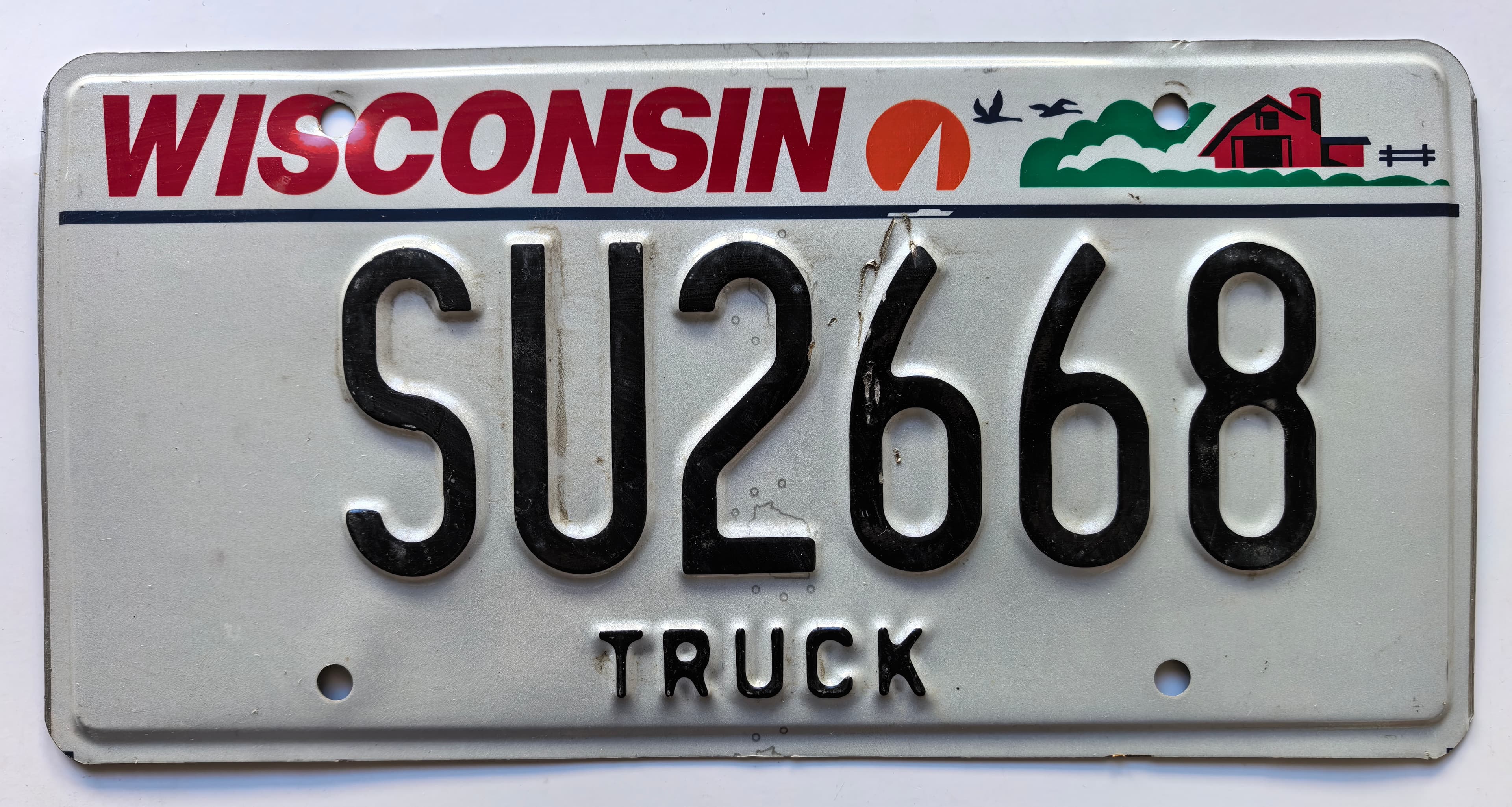USA Kennzeichen - Wisconsin - SU2668, view 1