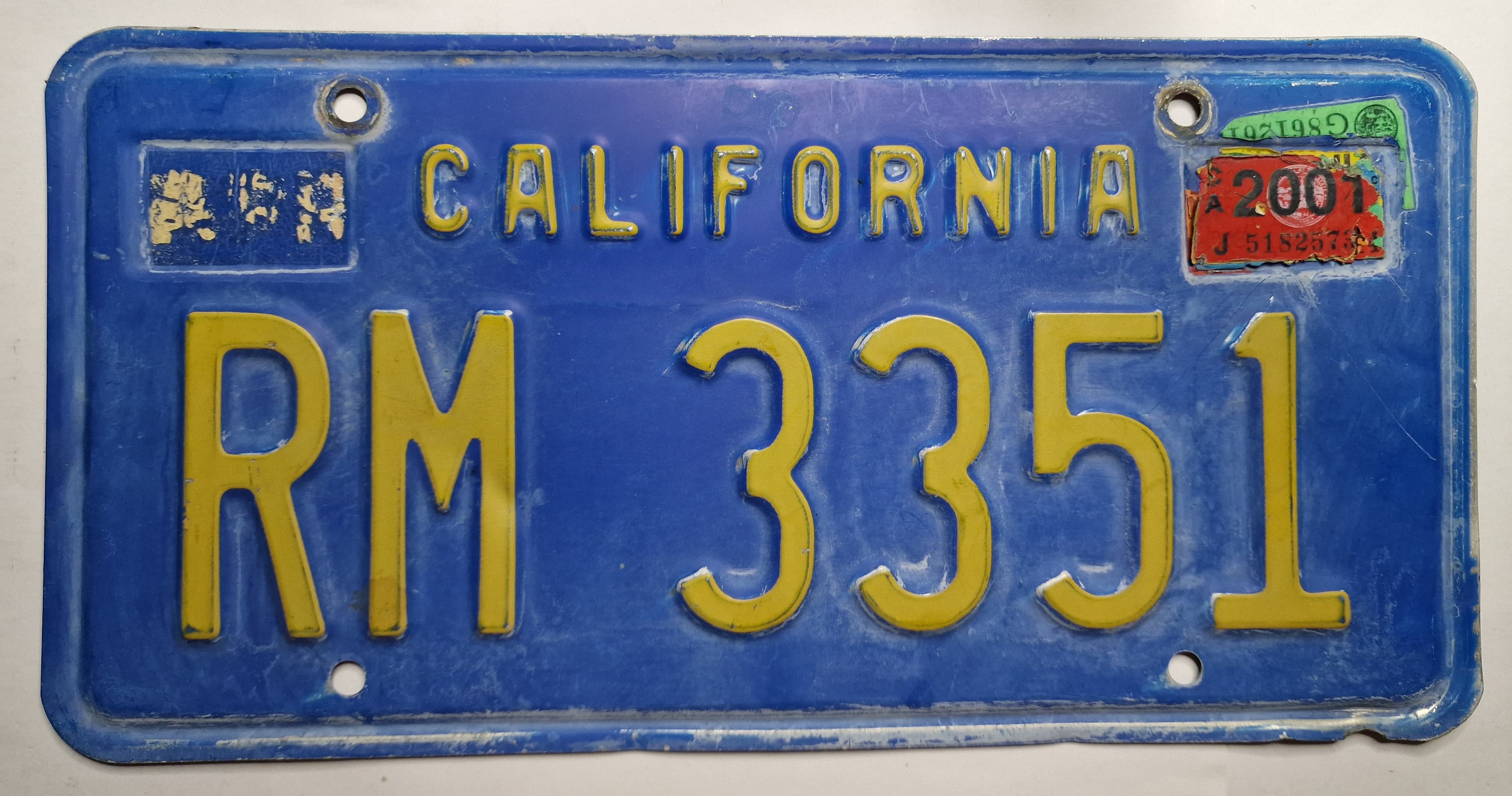 California - BLUE PLATE RM 3351